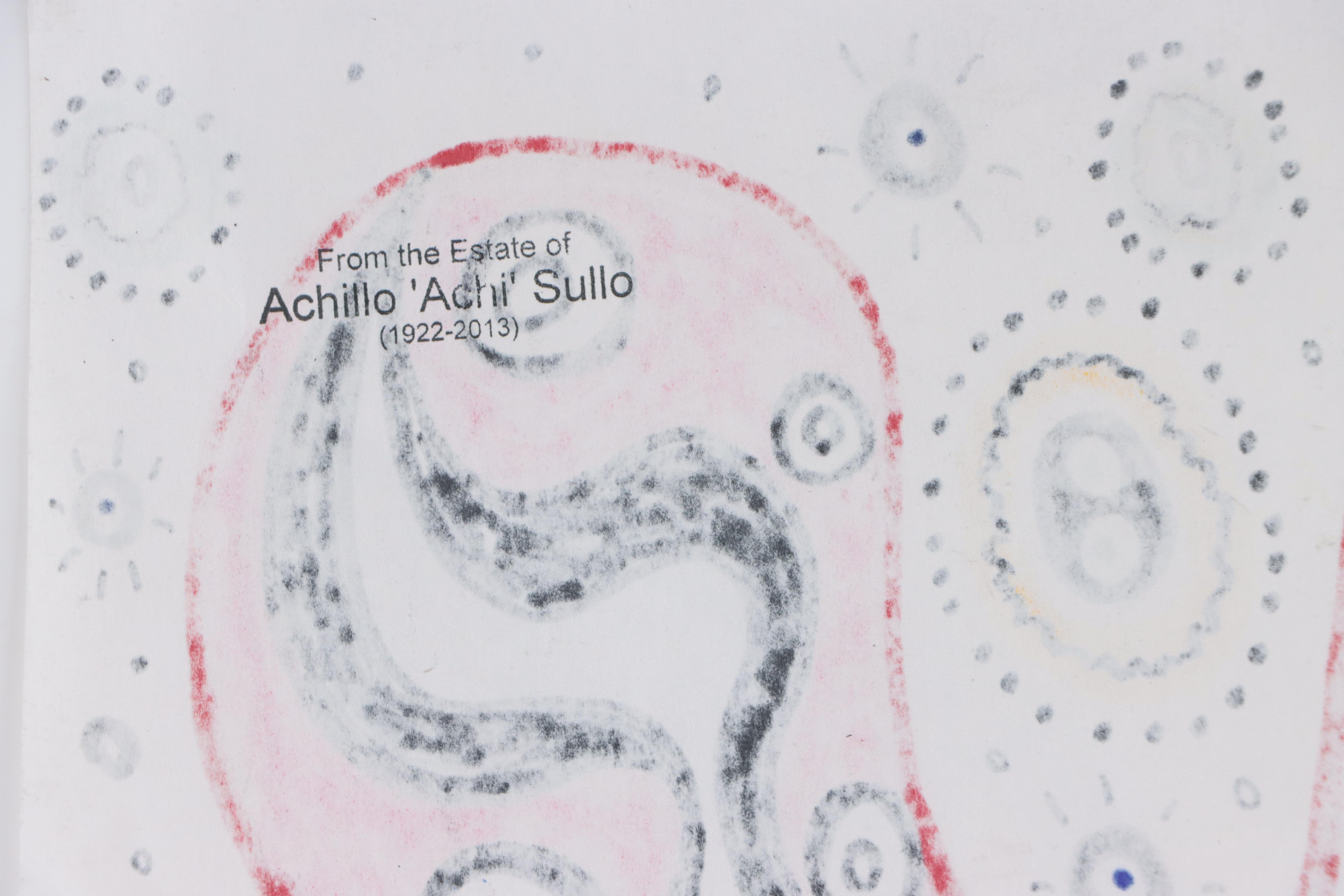 Achi Sullo Abstract Ink Drawing