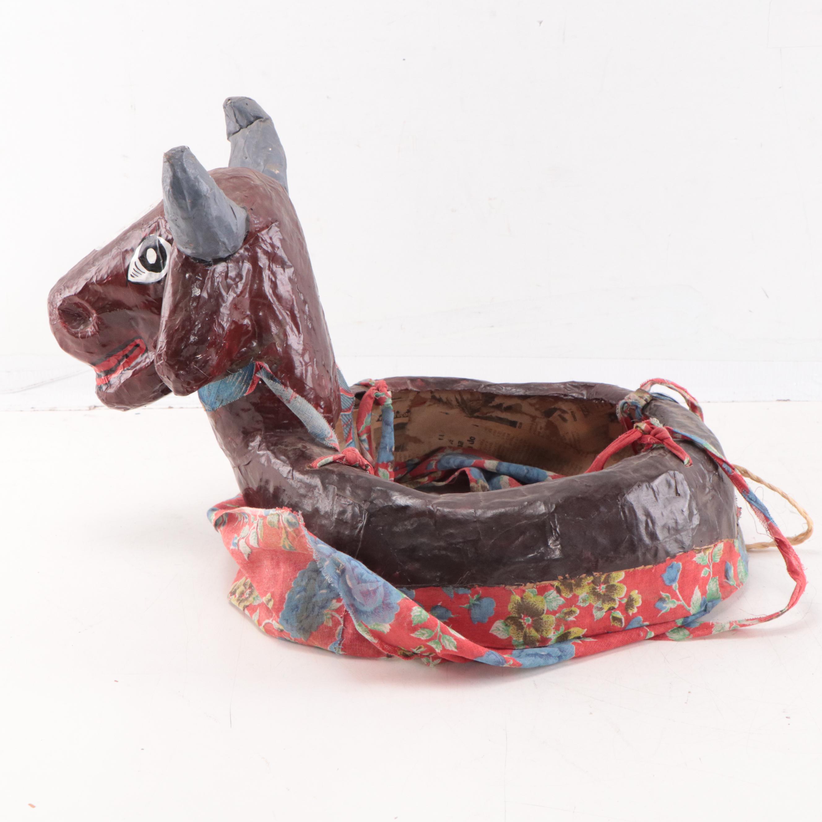 Brazilian Papier-Mâché Child's Folk Dance Costume, Late 20th Century