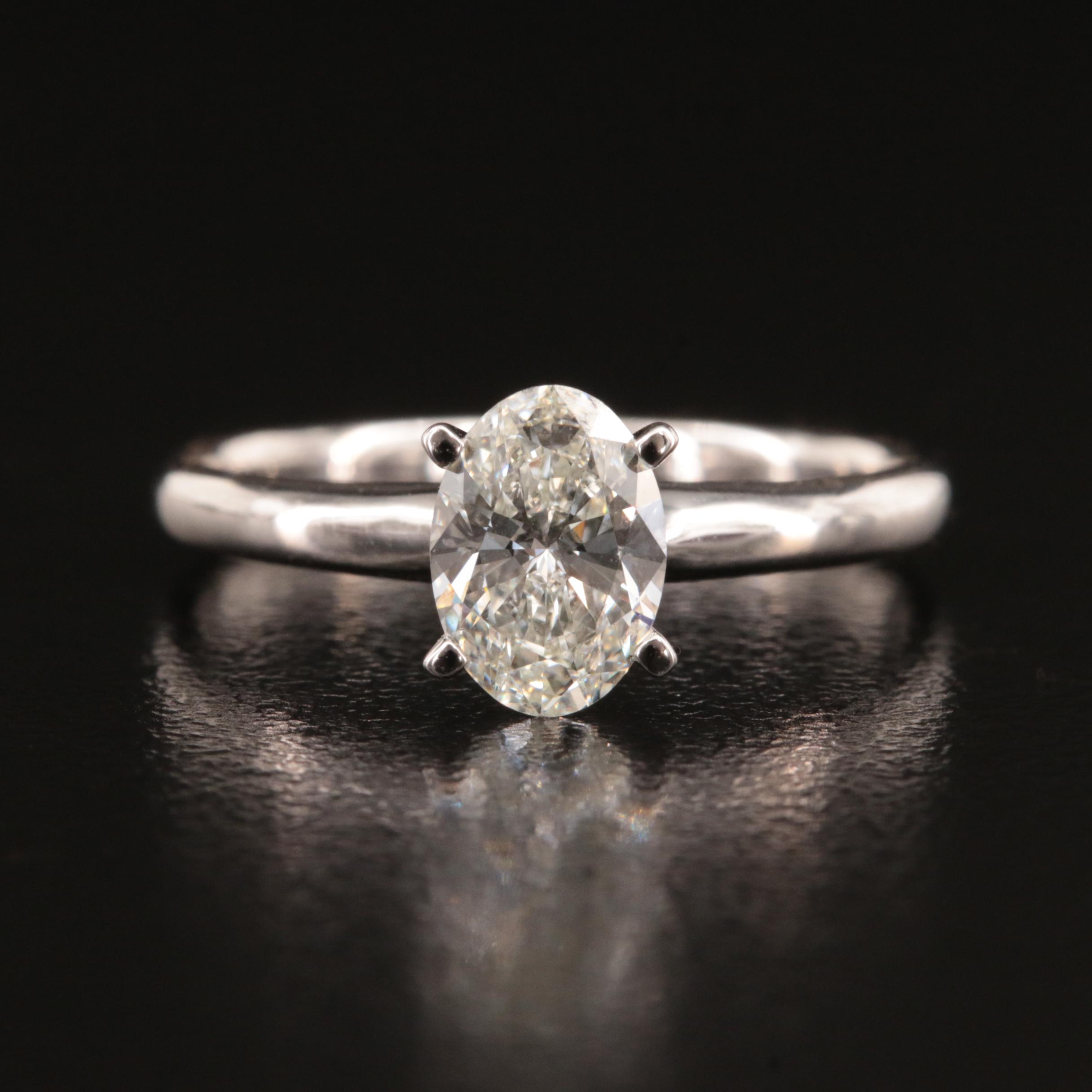 14K 1.00 CT Lab Grown Diamond Solitaire Ring