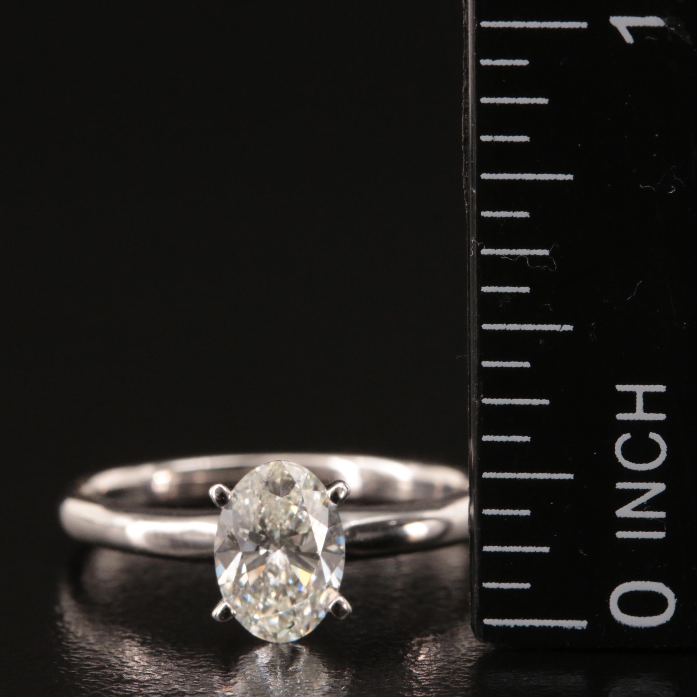 14K 1.00 CT Lab Grown Diamond Solitaire Ring