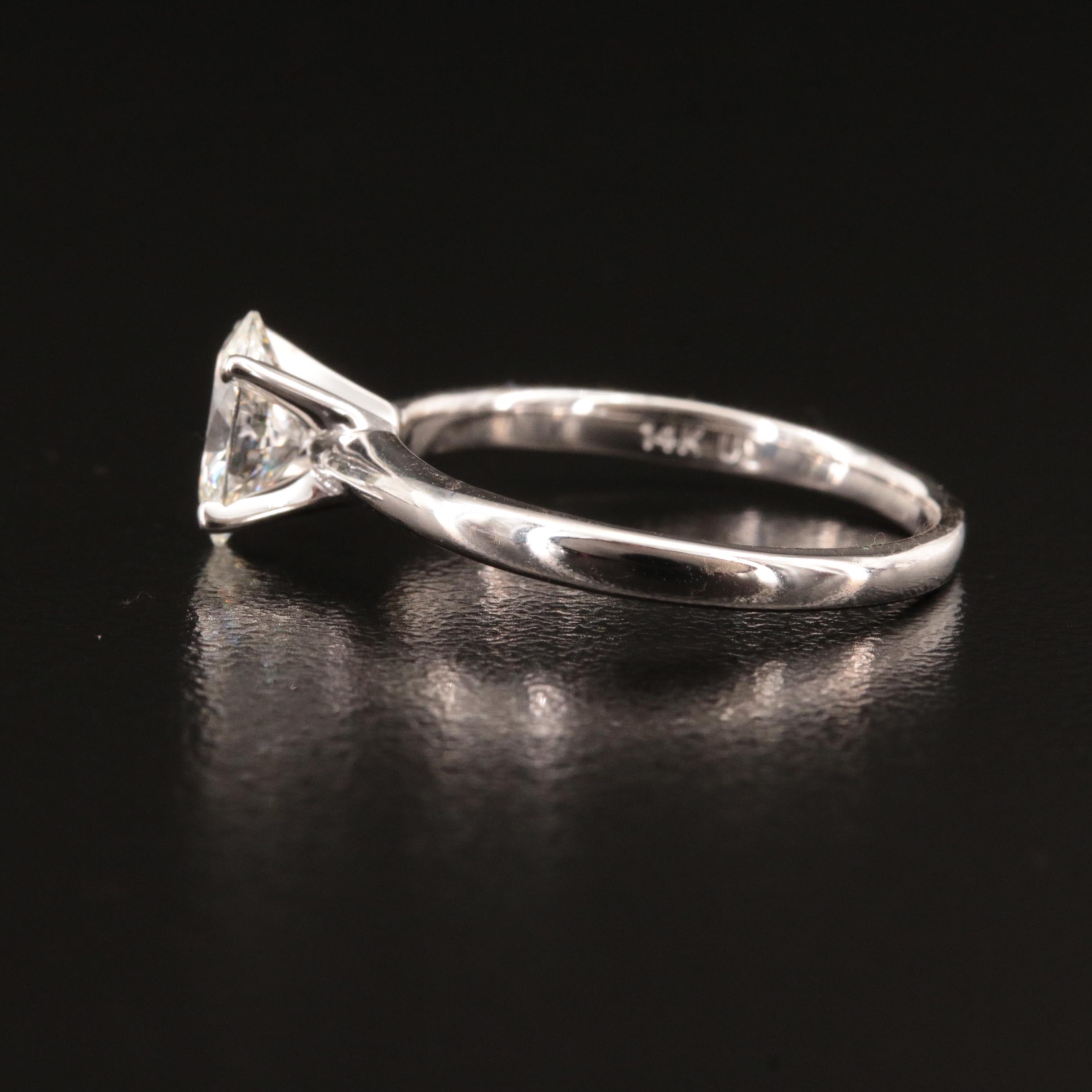 14K 1.00 CT Lab Grown Diamond Solitaire Ring