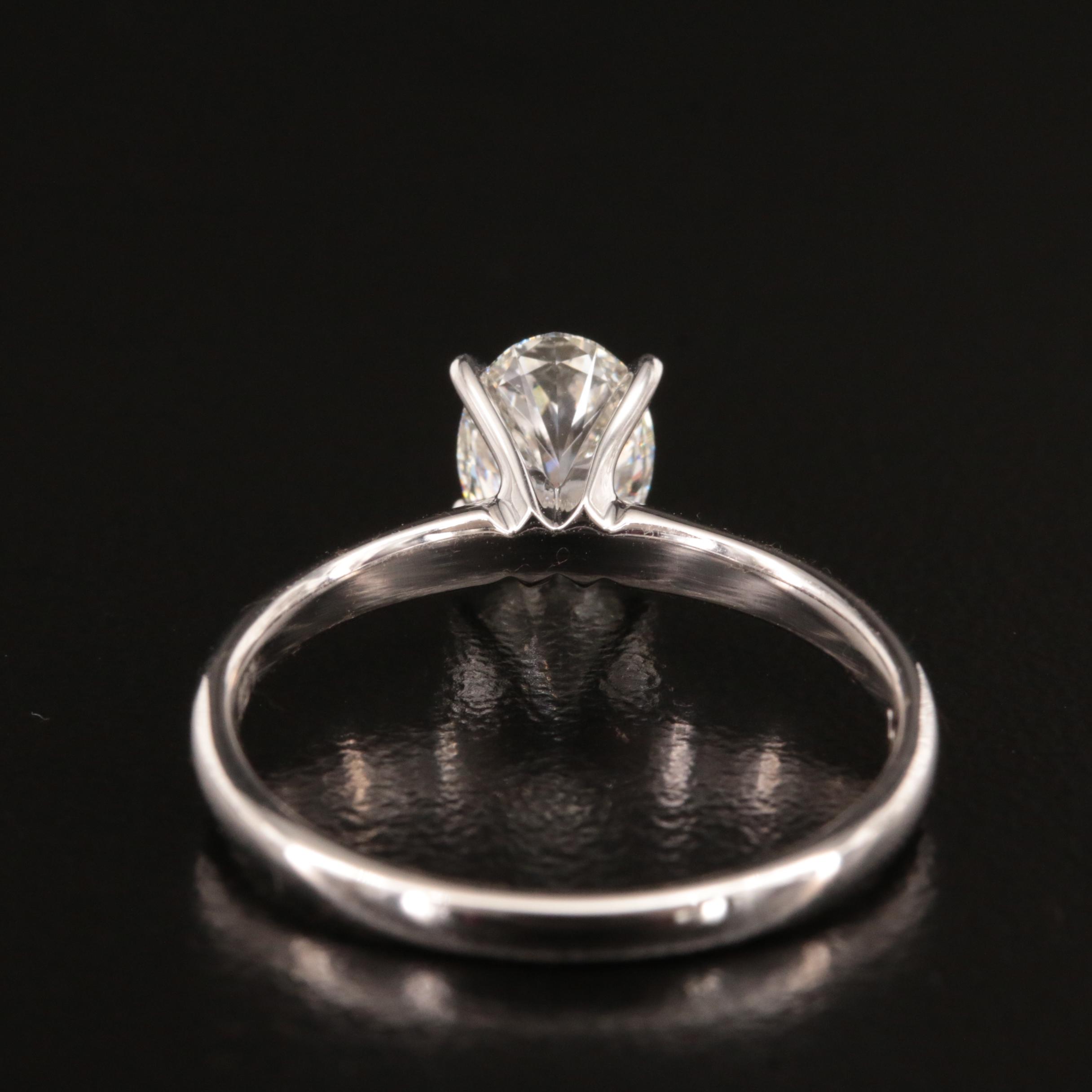 14K 1.00 CT Lab Grown Diamond Solitaire Ring