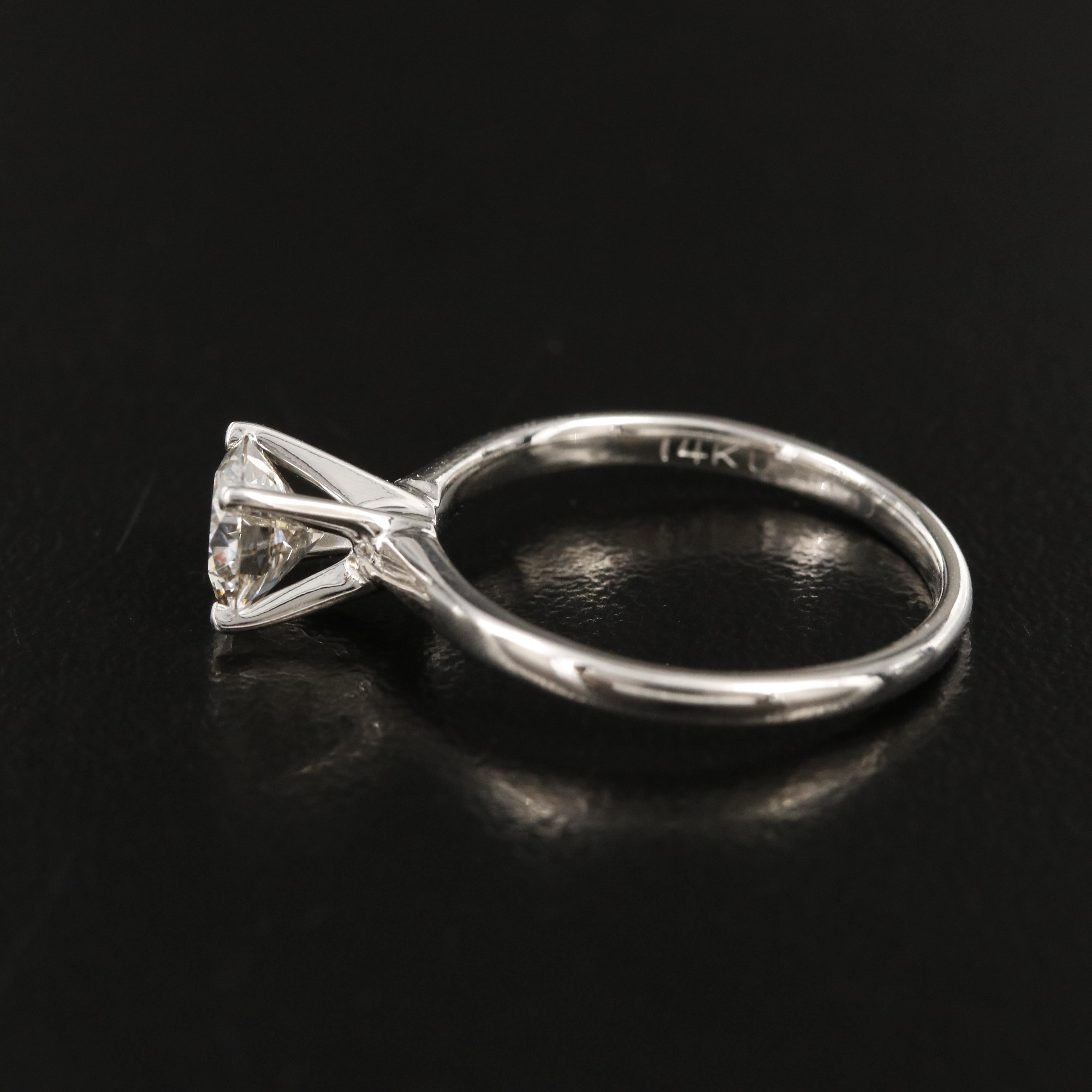 14K 1.01 CT Lab Grown Diamond Solitaire Ring