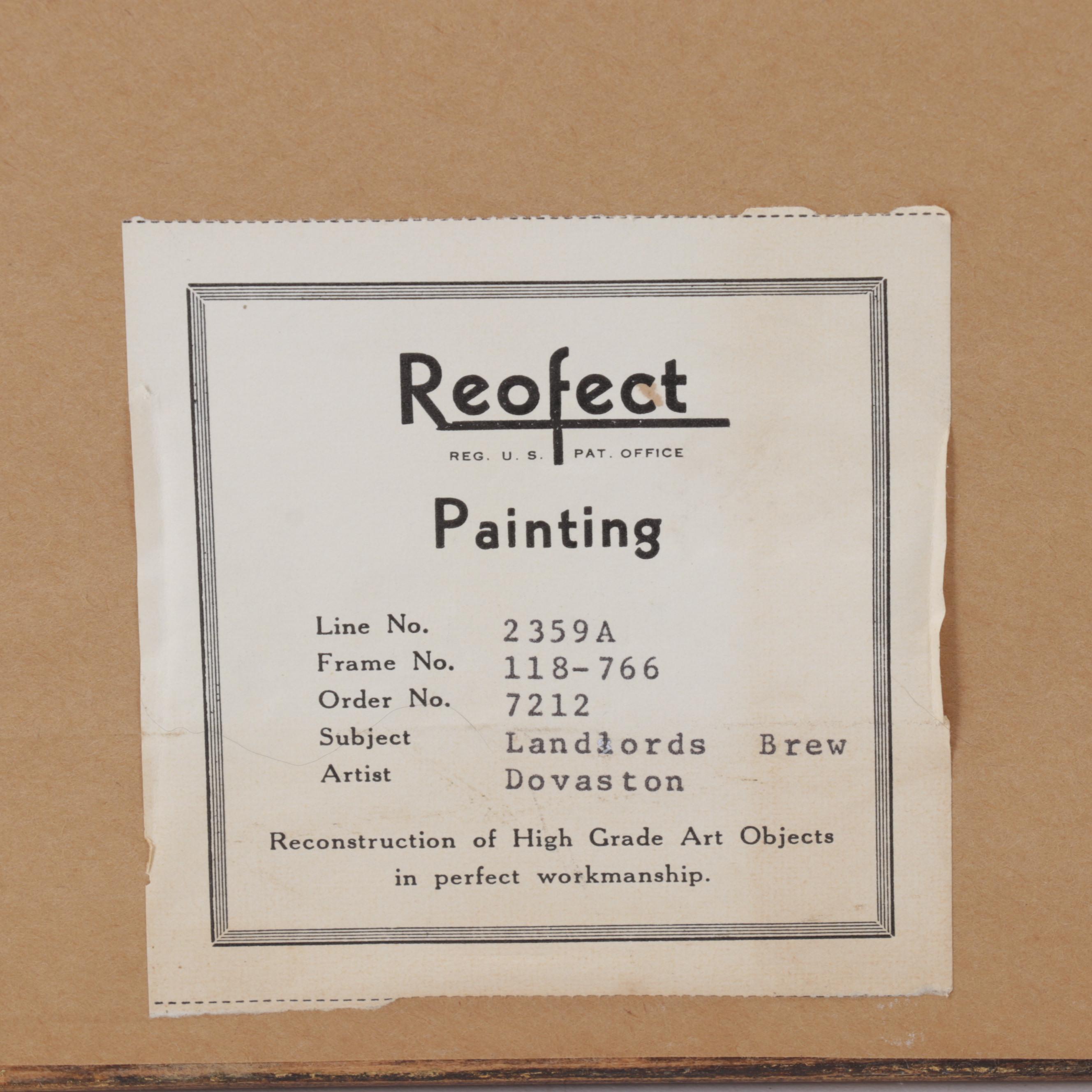 Offset Lithograph After Margaret Dovaston "Landlord's Brew," Circa 1970