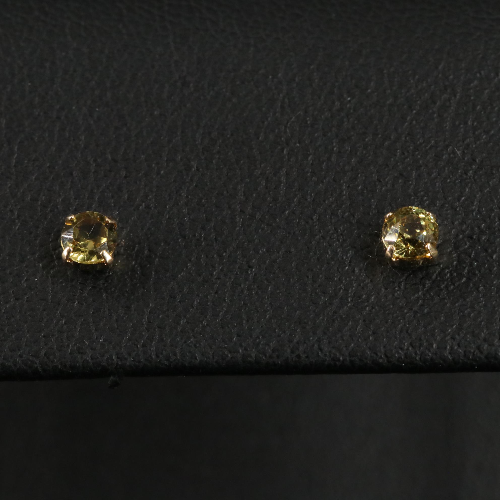 18K 0.40 CTW Chrysoberyl Earrings