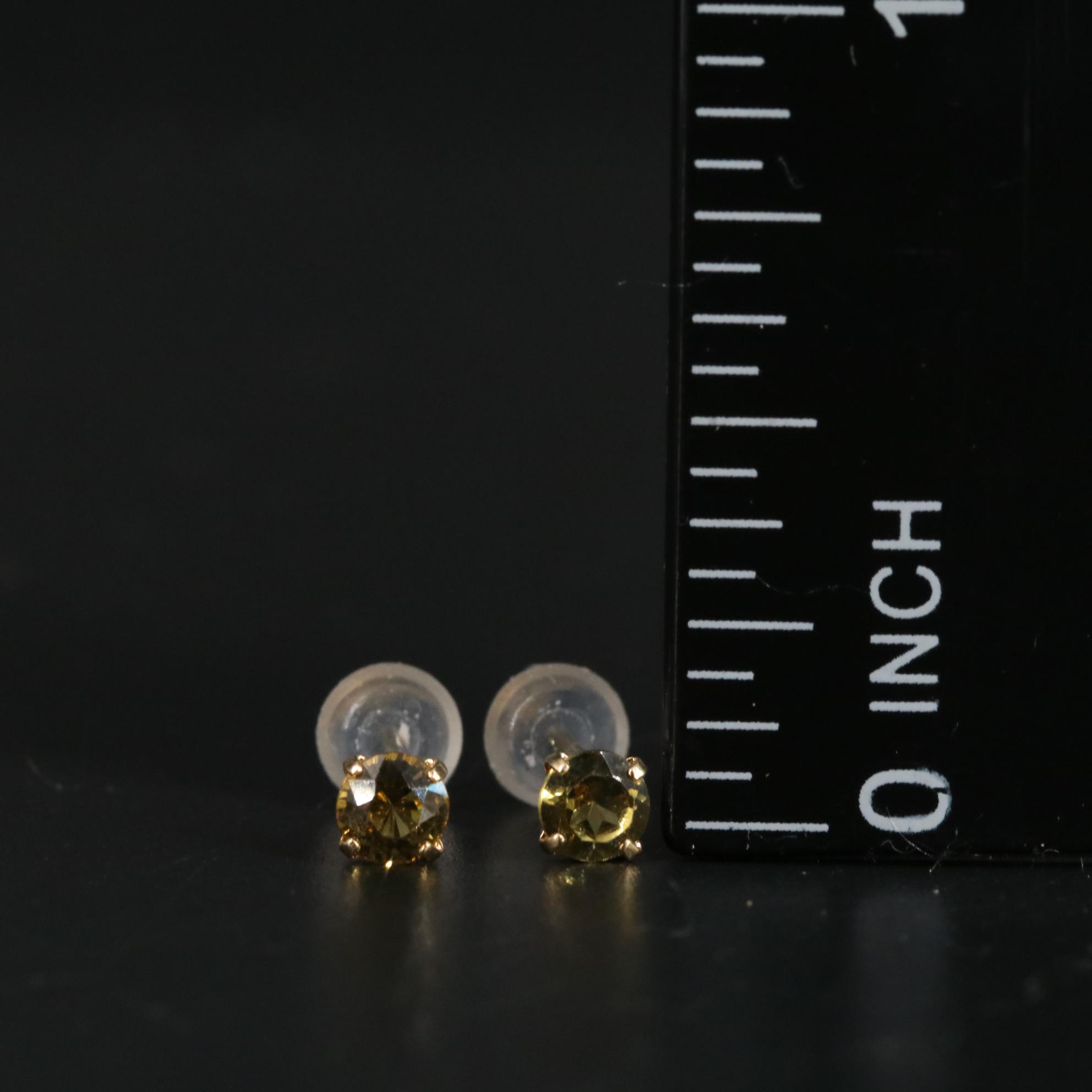 18K 0.40 CTW Chrysoberyl Earrings
