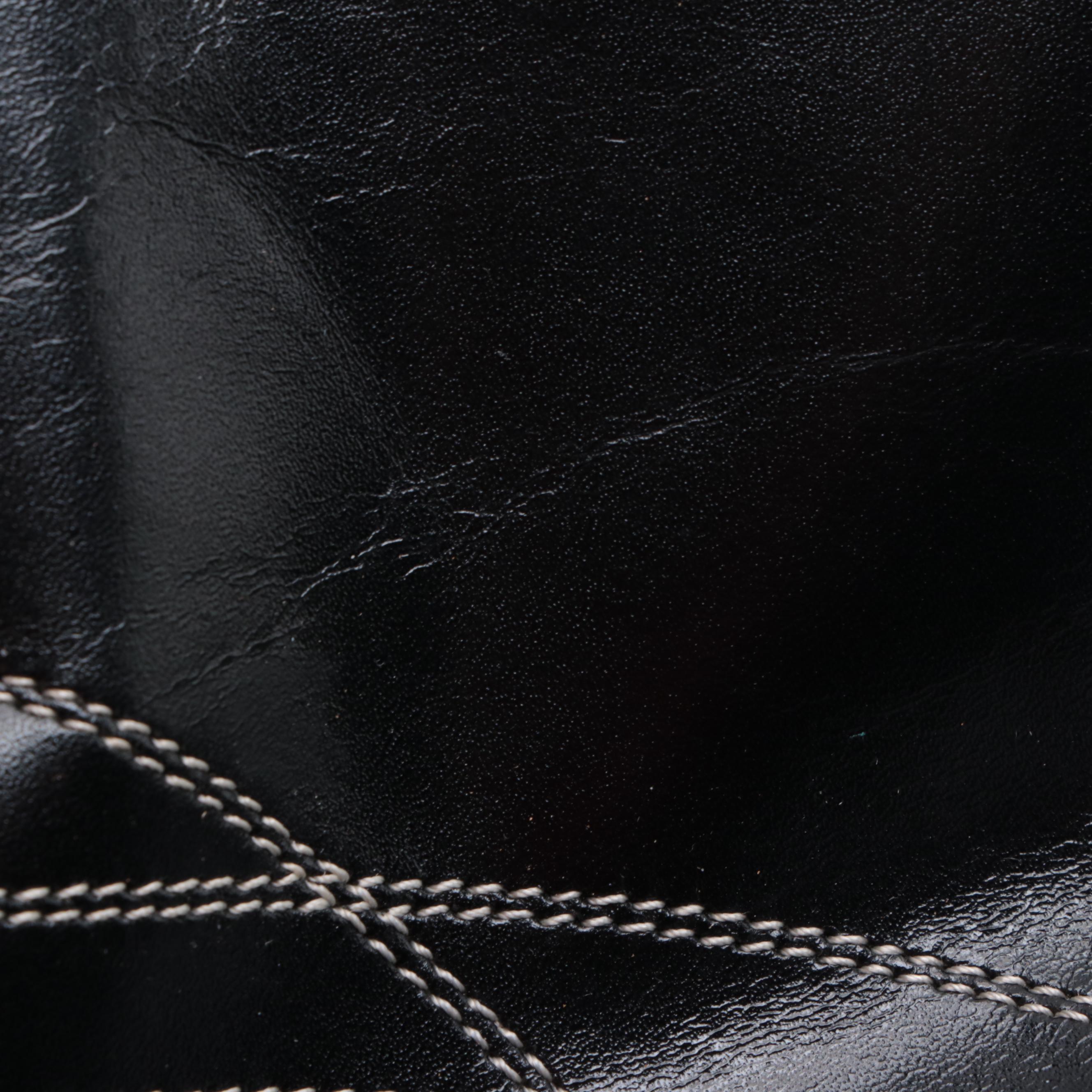 Prada Bowling Bag B11296 in Easy Calf Leather with Contrast Trim