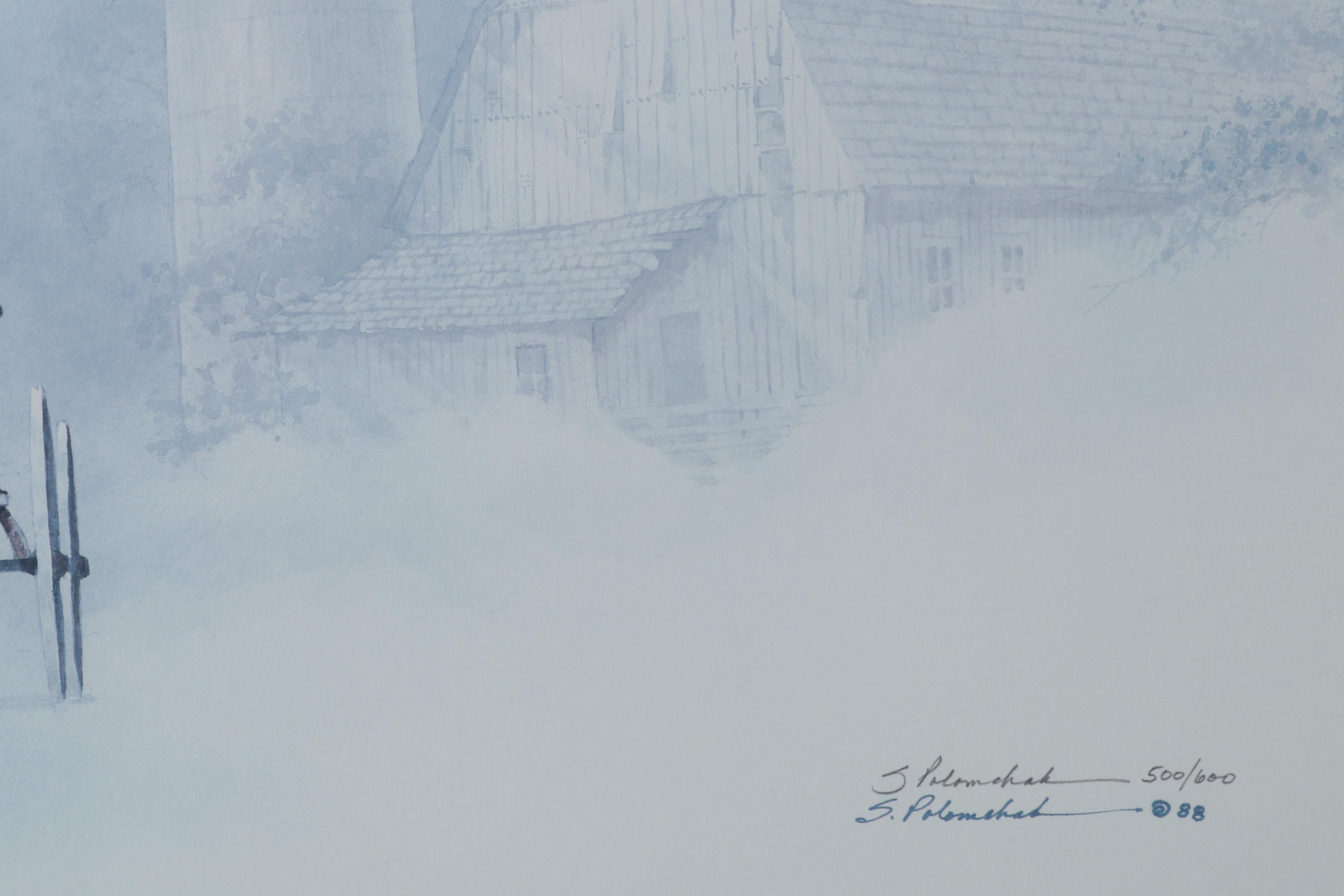 Steve Polomchak Offset Lithograph "Best Friends," Circa 1988