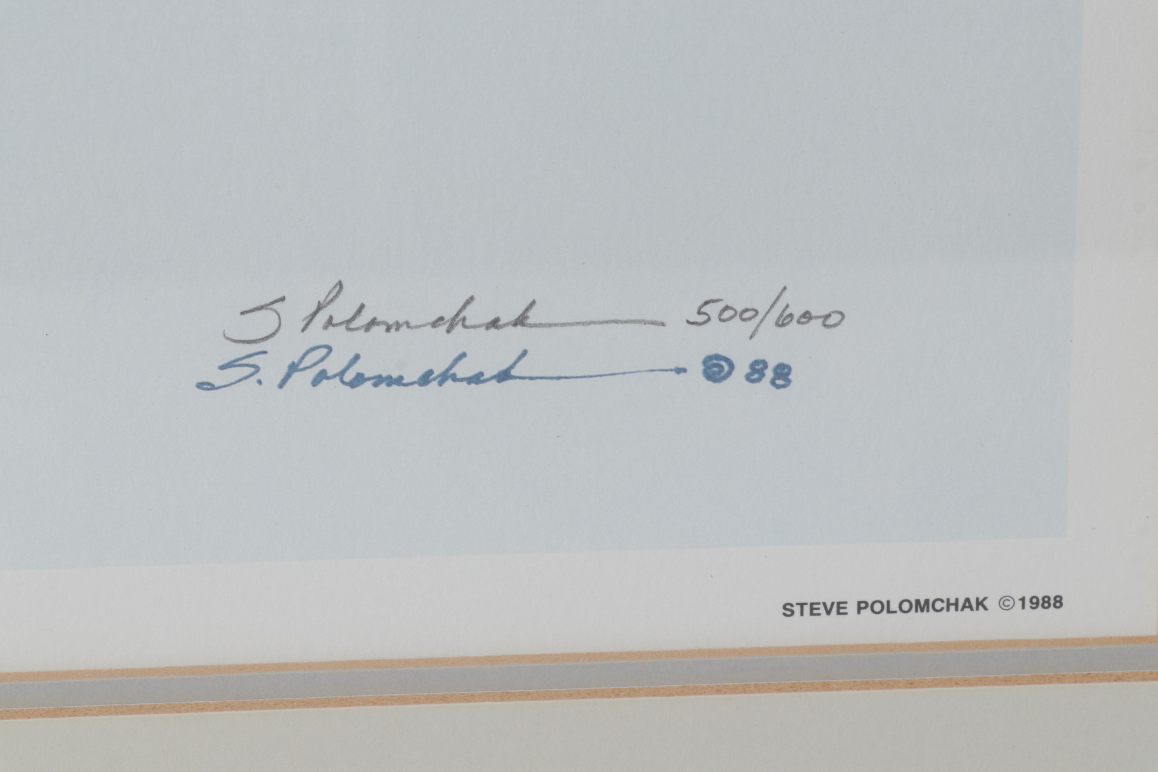 Steve Polomchak Offset Lithograph "Best Friends," Circa 1988