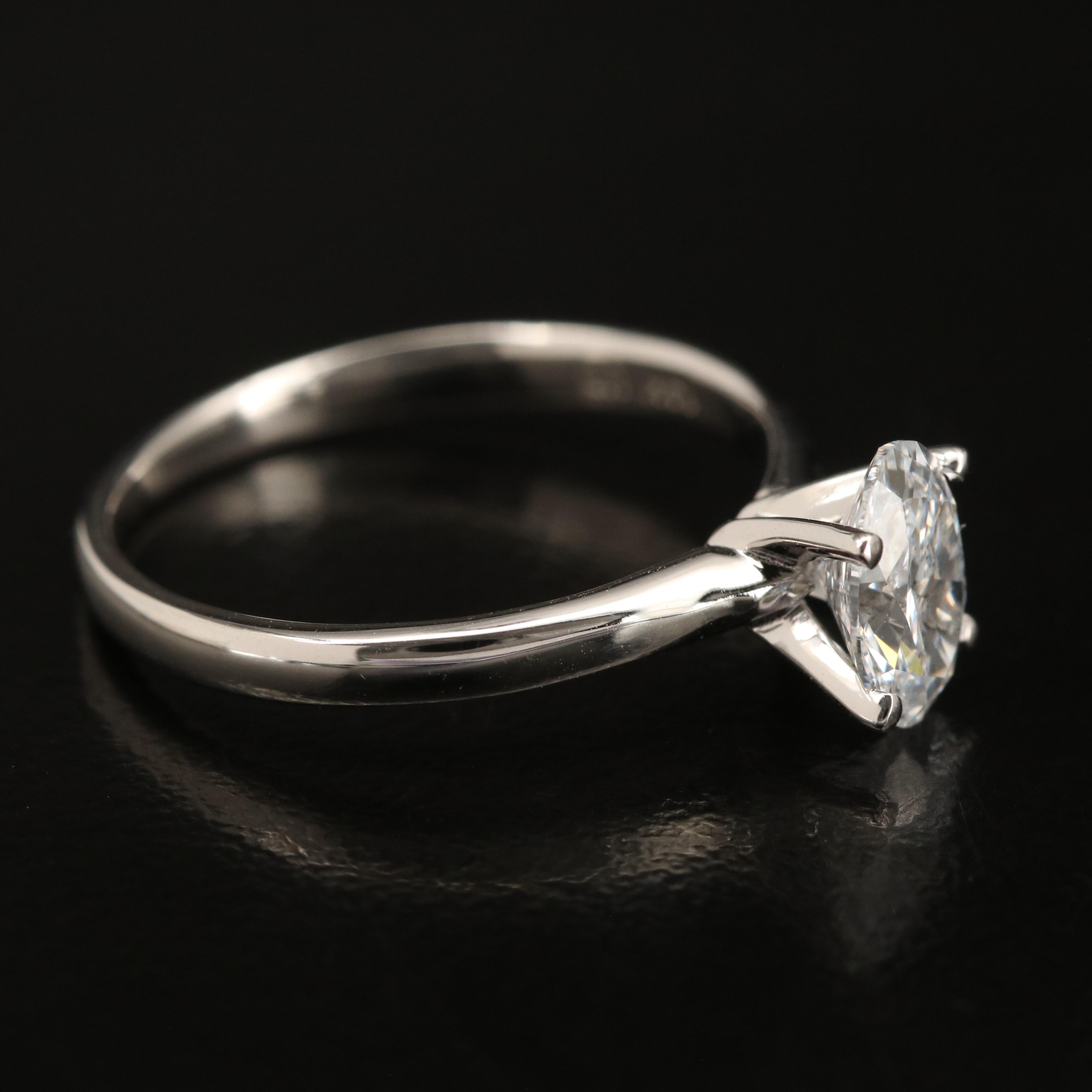 14K 1.09 CT Lab Grown Diamond Solitaire Ring