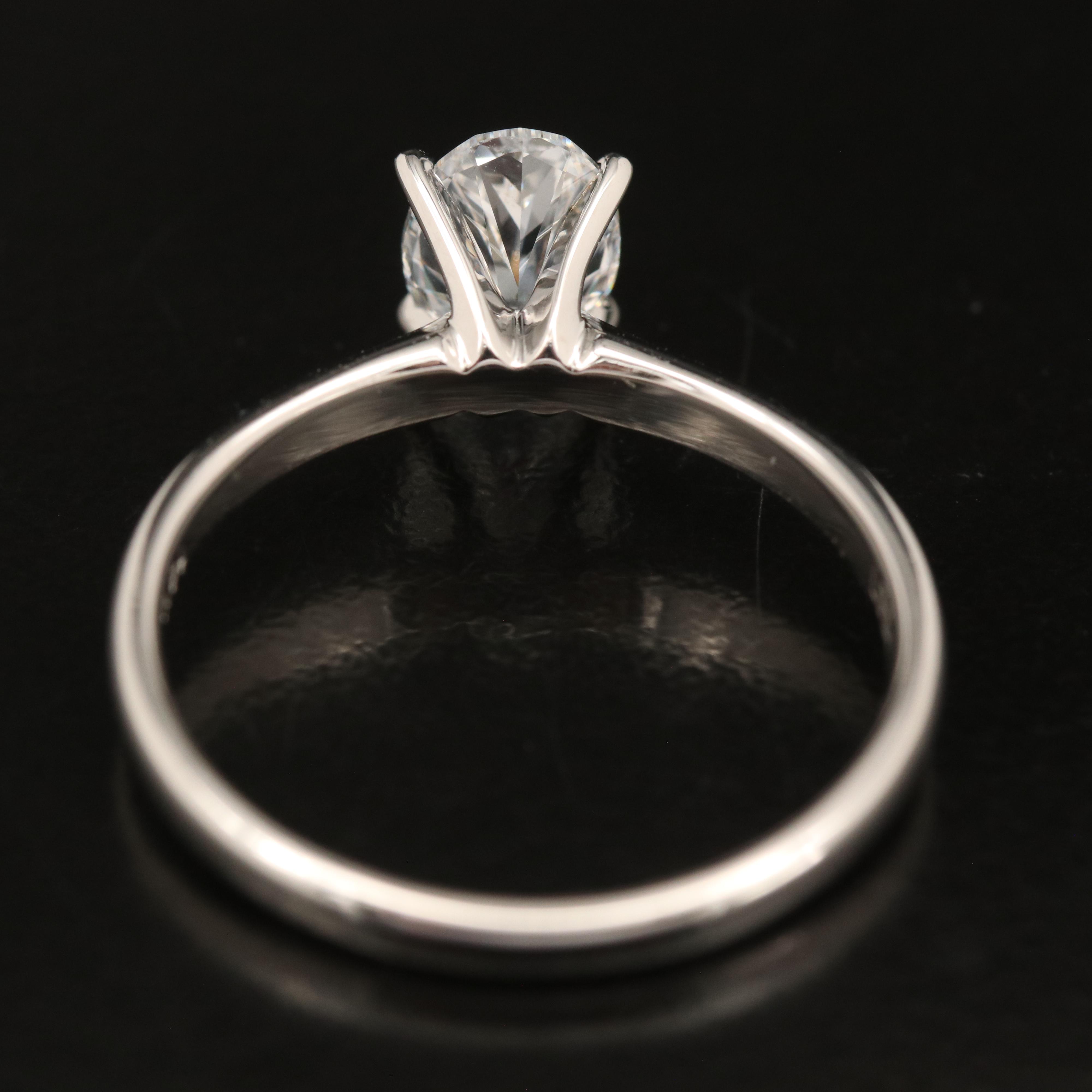 14K 1.09 CT Lab Grown Diamond Solitaire Ring