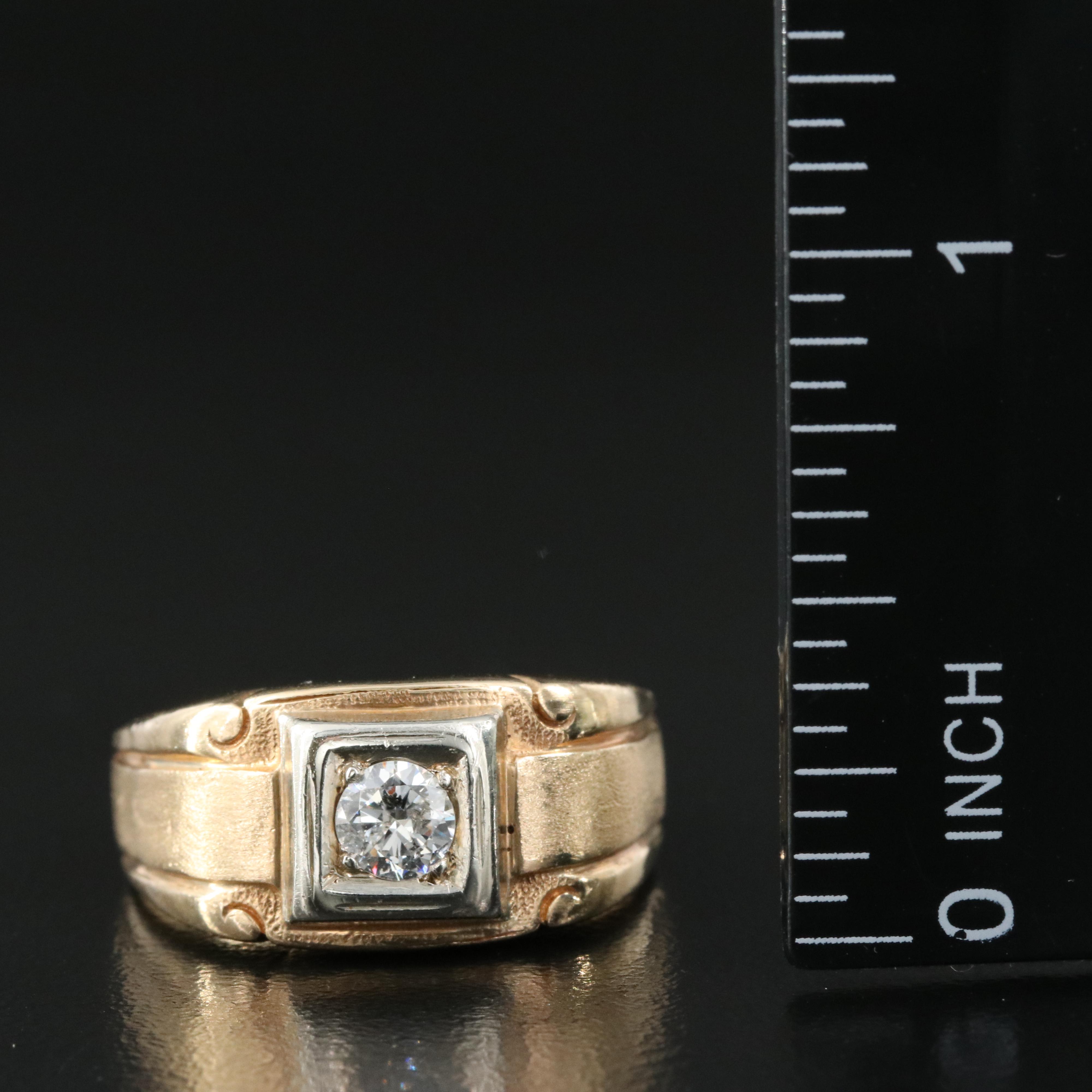 14K 0.30 CT Diamond Ring