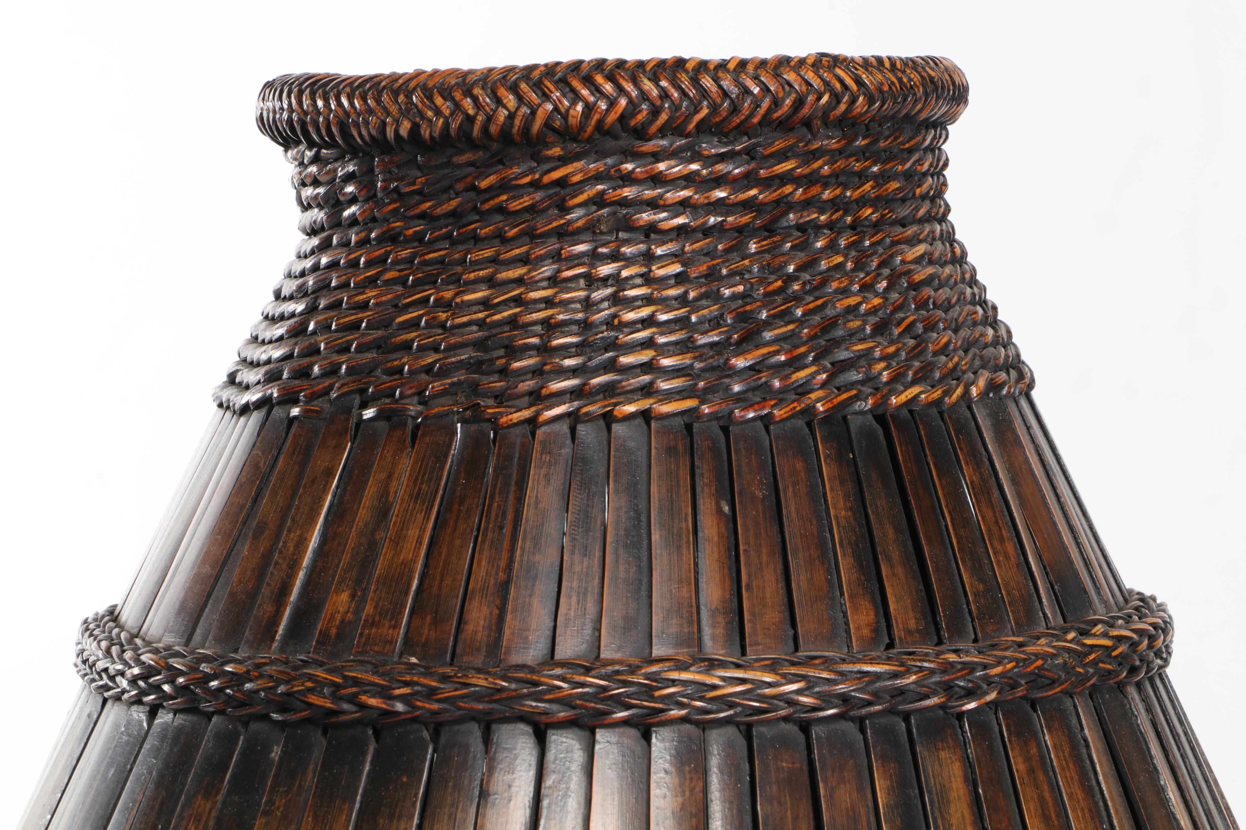 Pacific Islands Woven Reed Basket