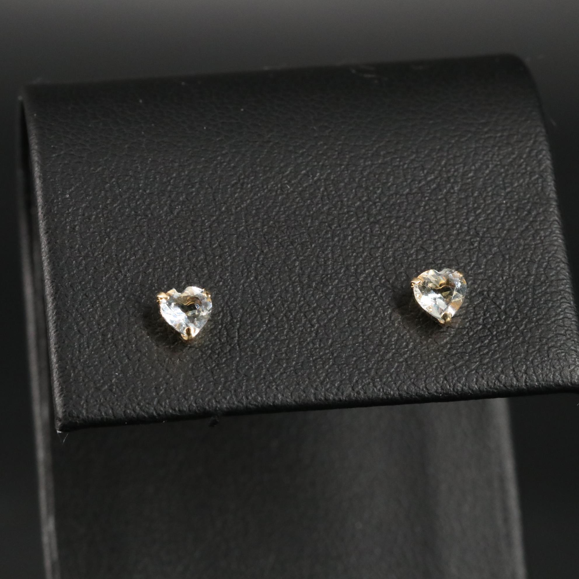 18K 0.60 CTW Aquamarine Earrings