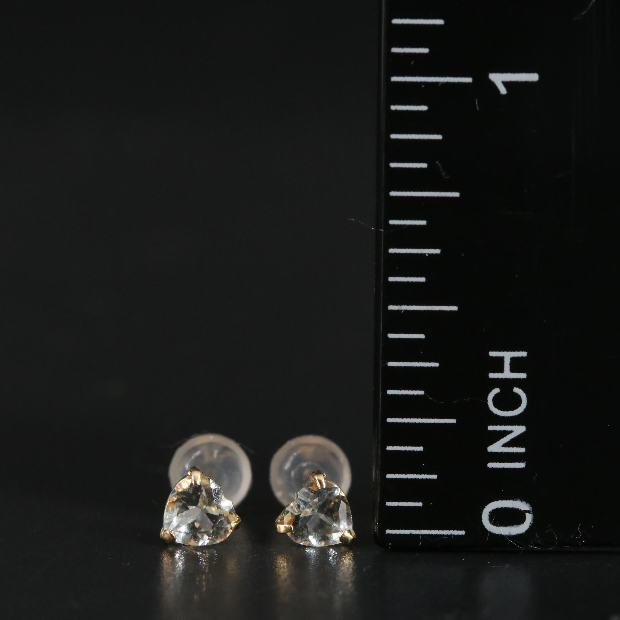 18K 0.60 CTW Aquamarine Earrings