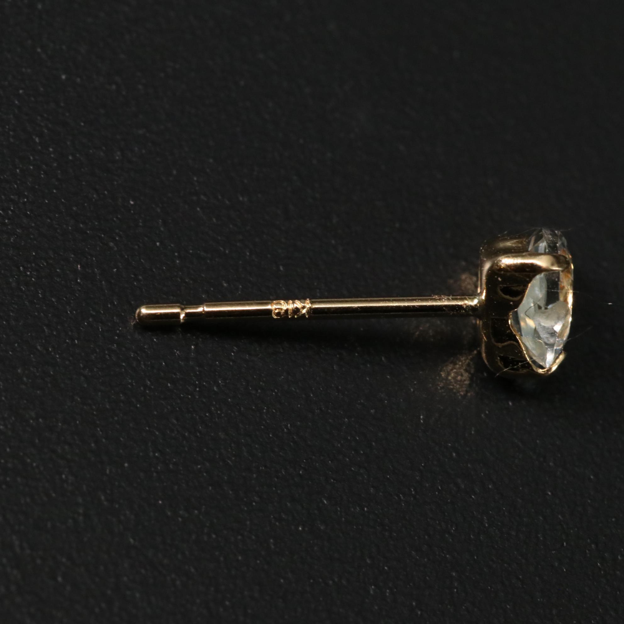 18K 0.60 CTW Aquamarine Earrings