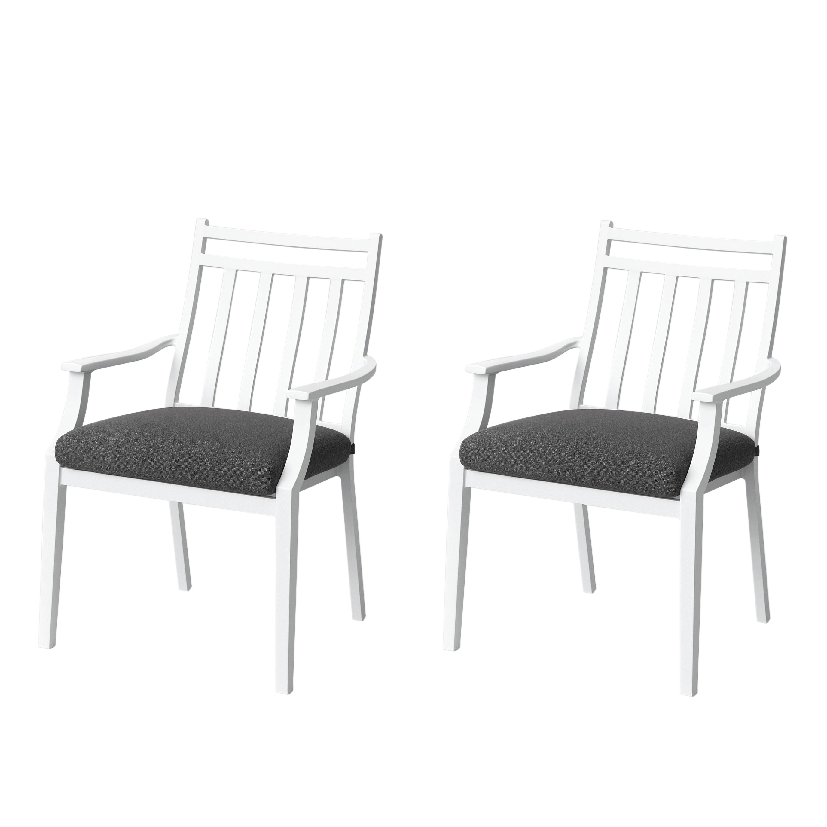 Two Threshold Fairmont Patio Dining Chairs