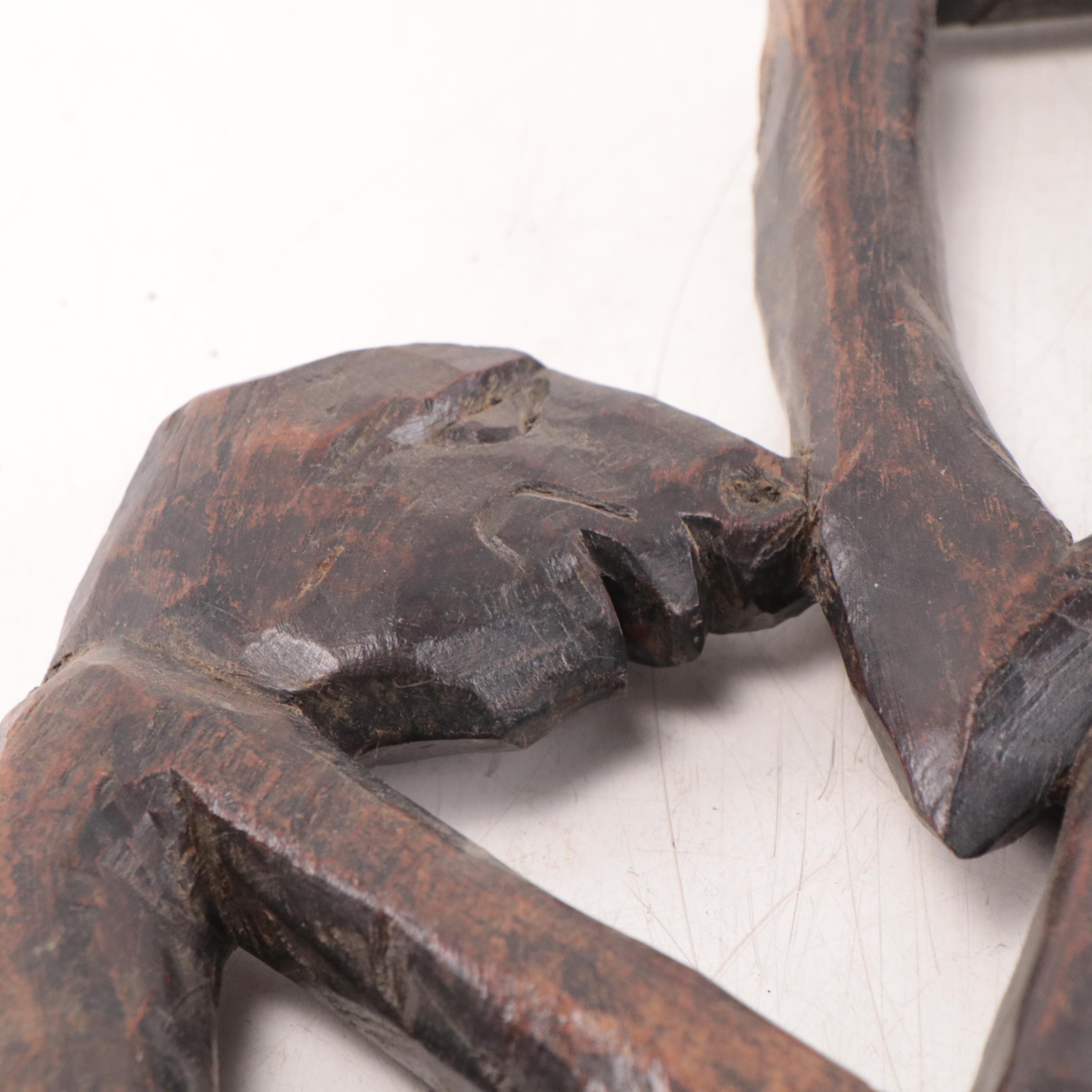 Papua New Guinea Handcarved Wood Figures