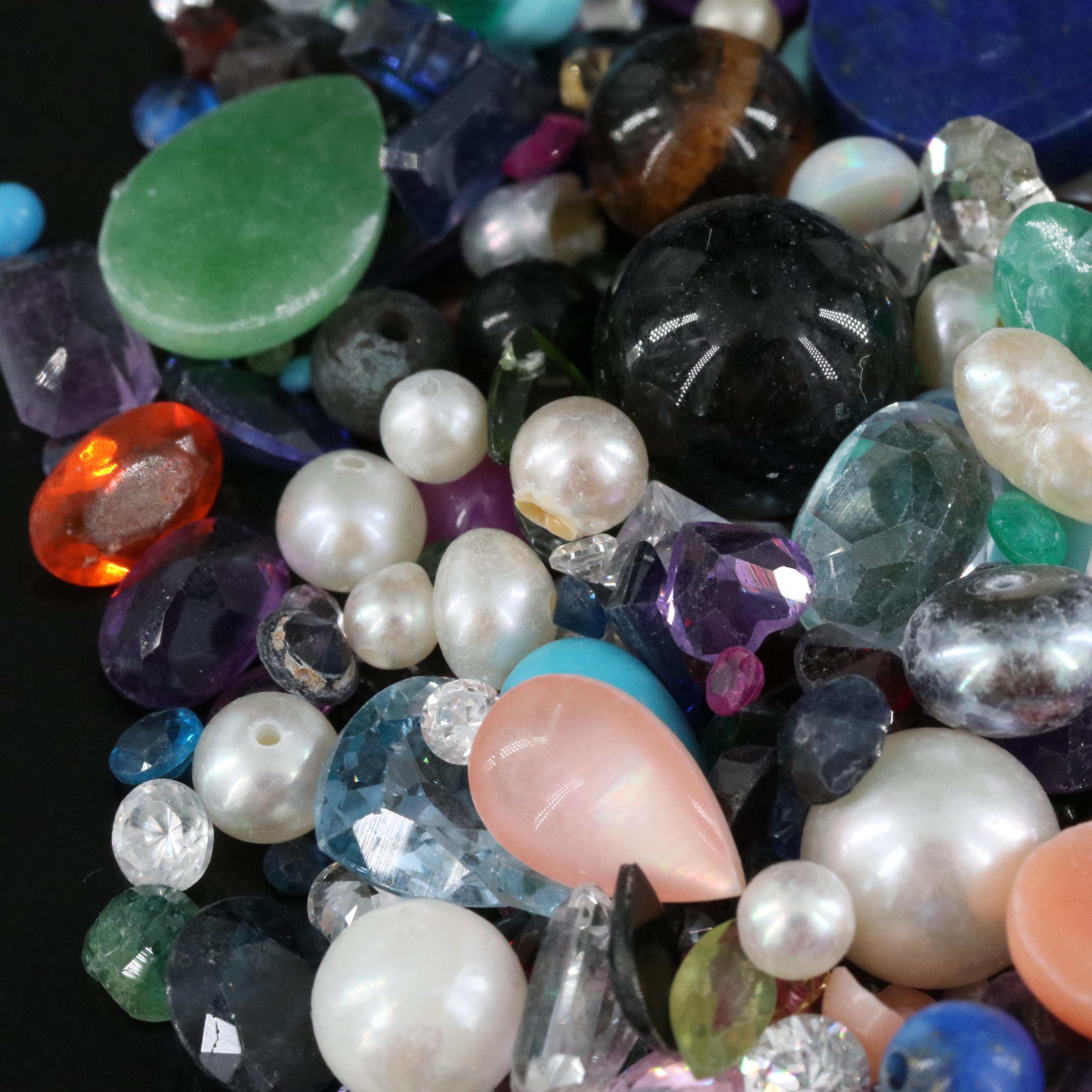 Loose Topaz, Smoky Quartz and Tigers Eye