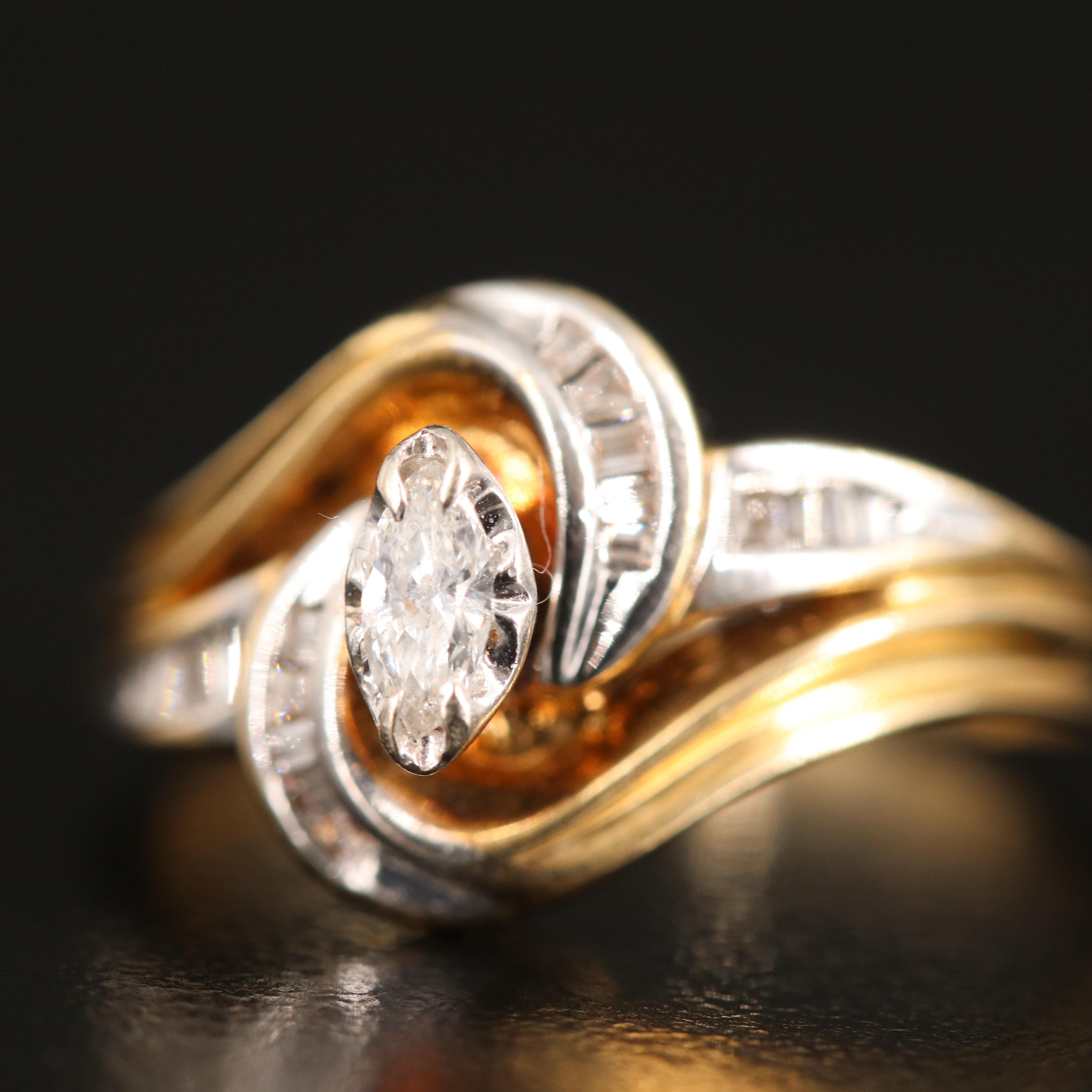 10K 0.23 CTW Diamond Ring