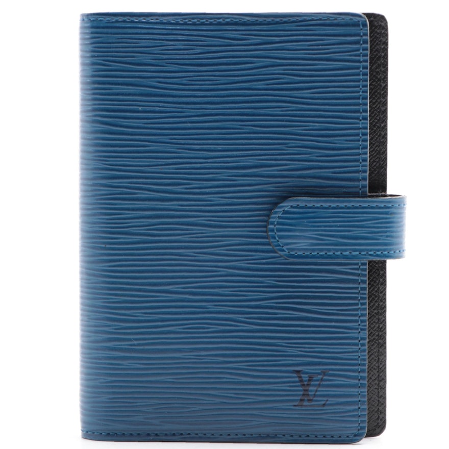 Louis Vuitton Agenda Cover in Toledo Blue Epi Leather