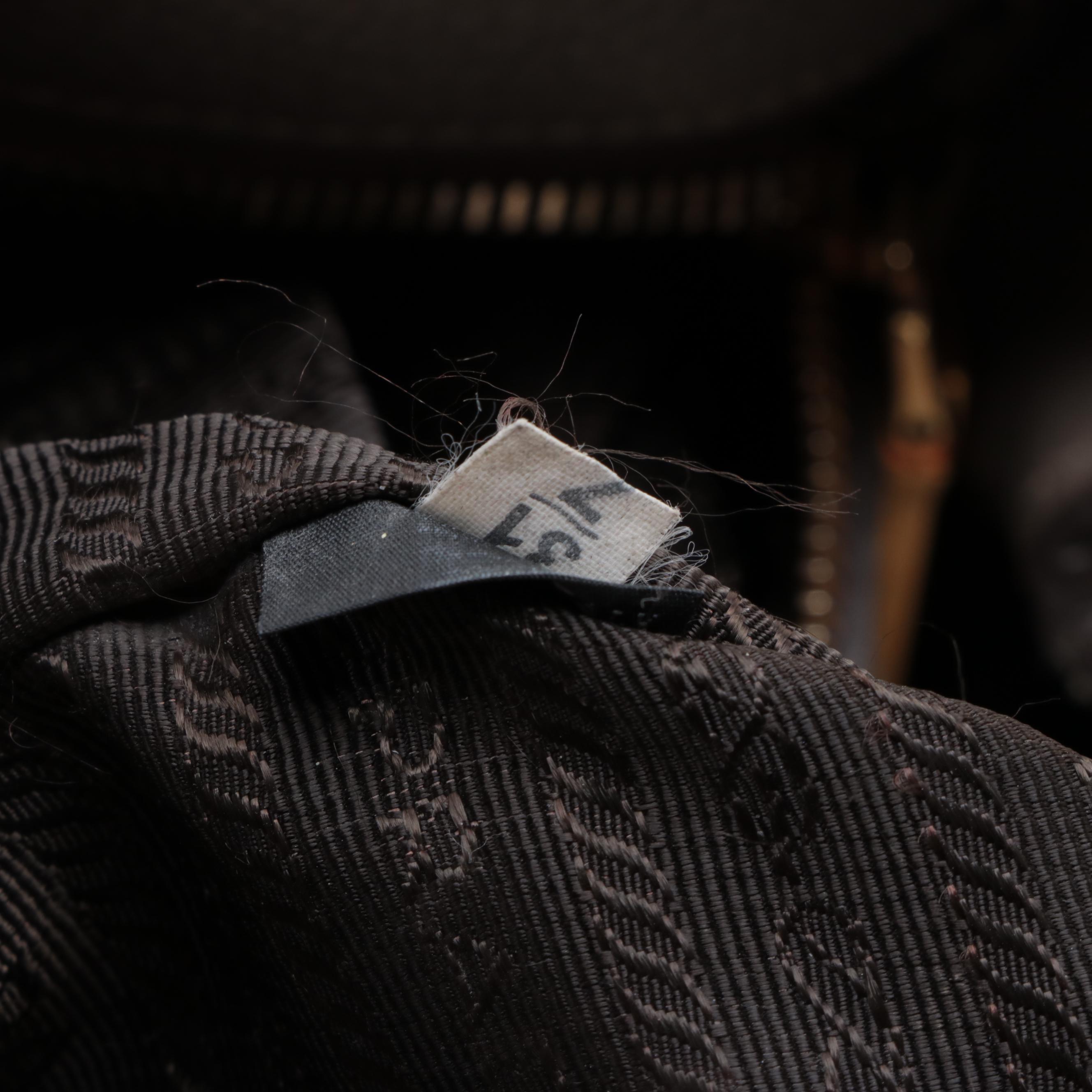 Prada Two-Way Bag in Grey Deerskin Leather with Shoulder Strap