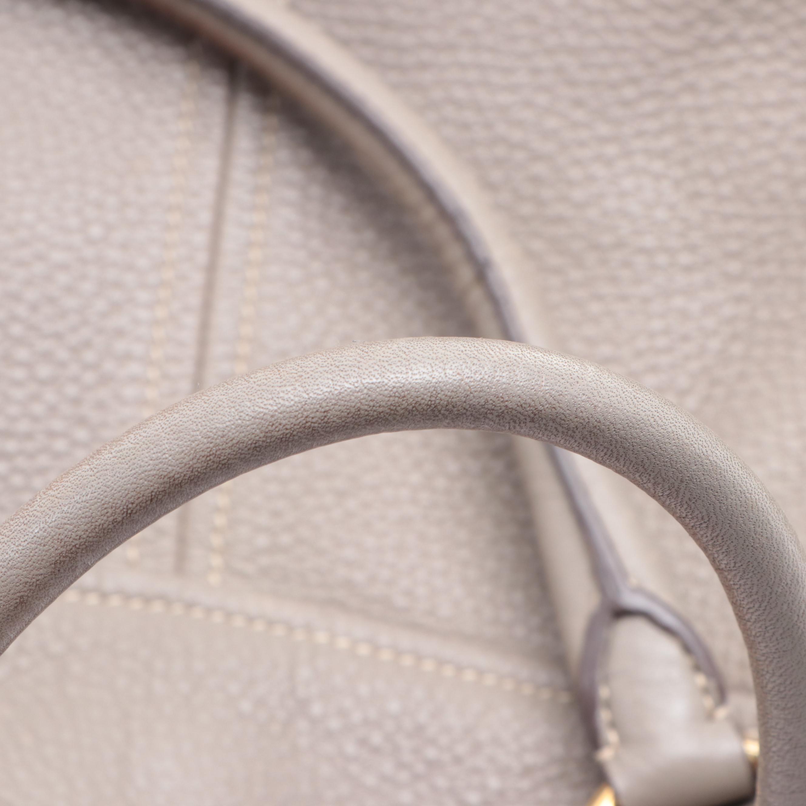 Prada Two-Way Bag in Grey Deerskin Leather with Shoulder Strap