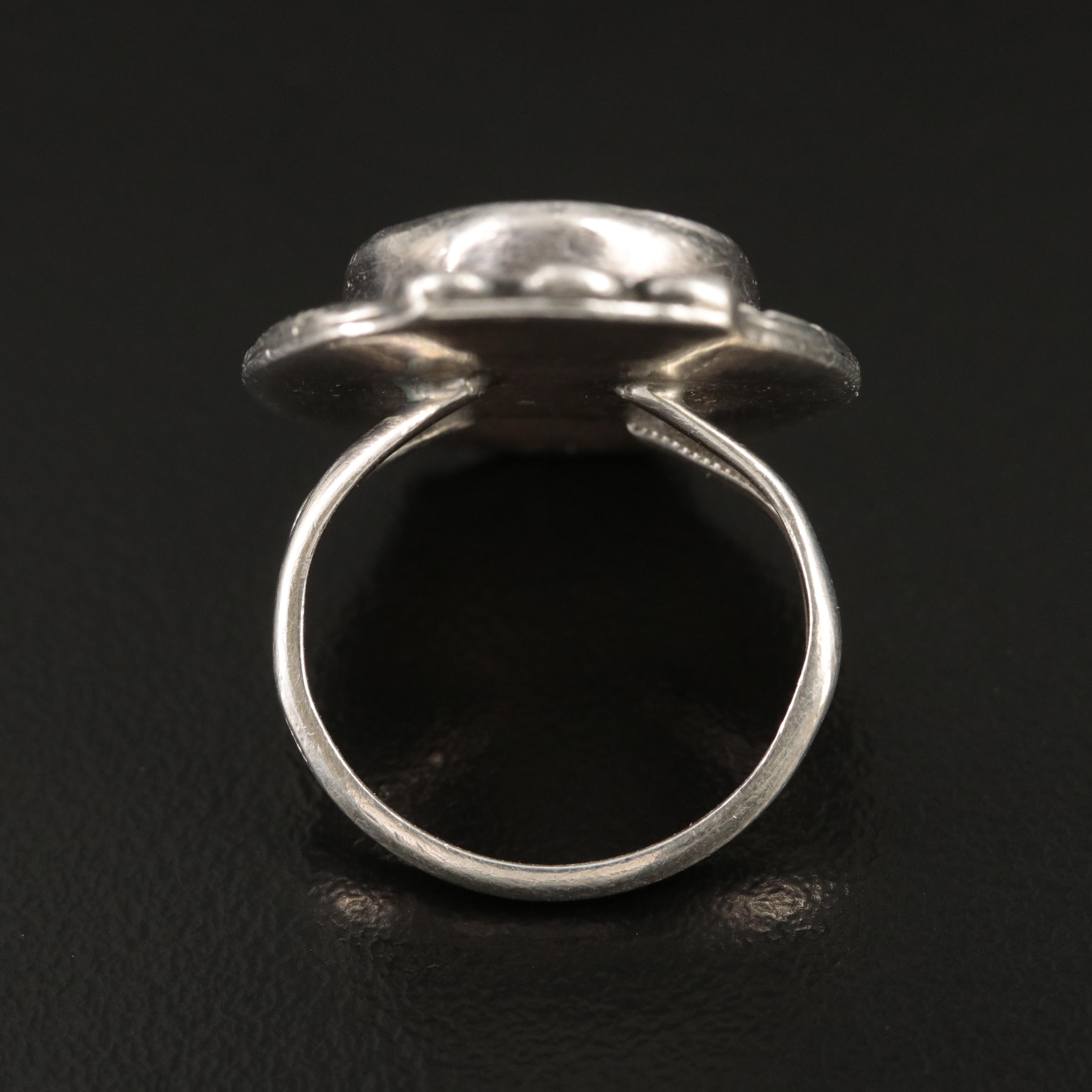 Southwestern Sterling Mother-of-Pearl Ring