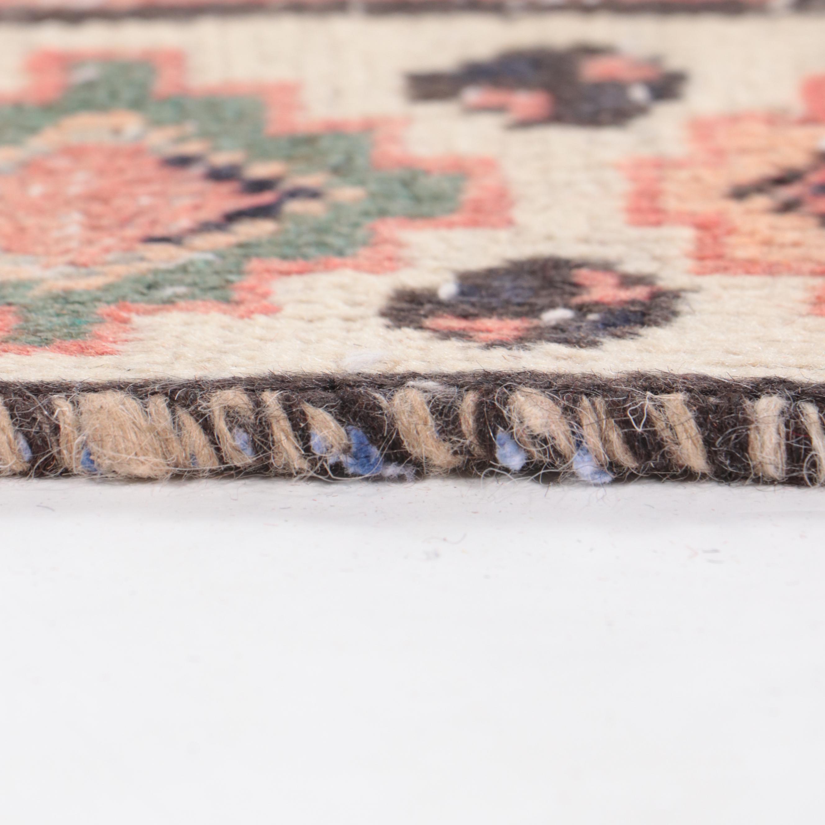 4'3 x 7'3 Hand-Knotted Caucasian Kazak Area Rug