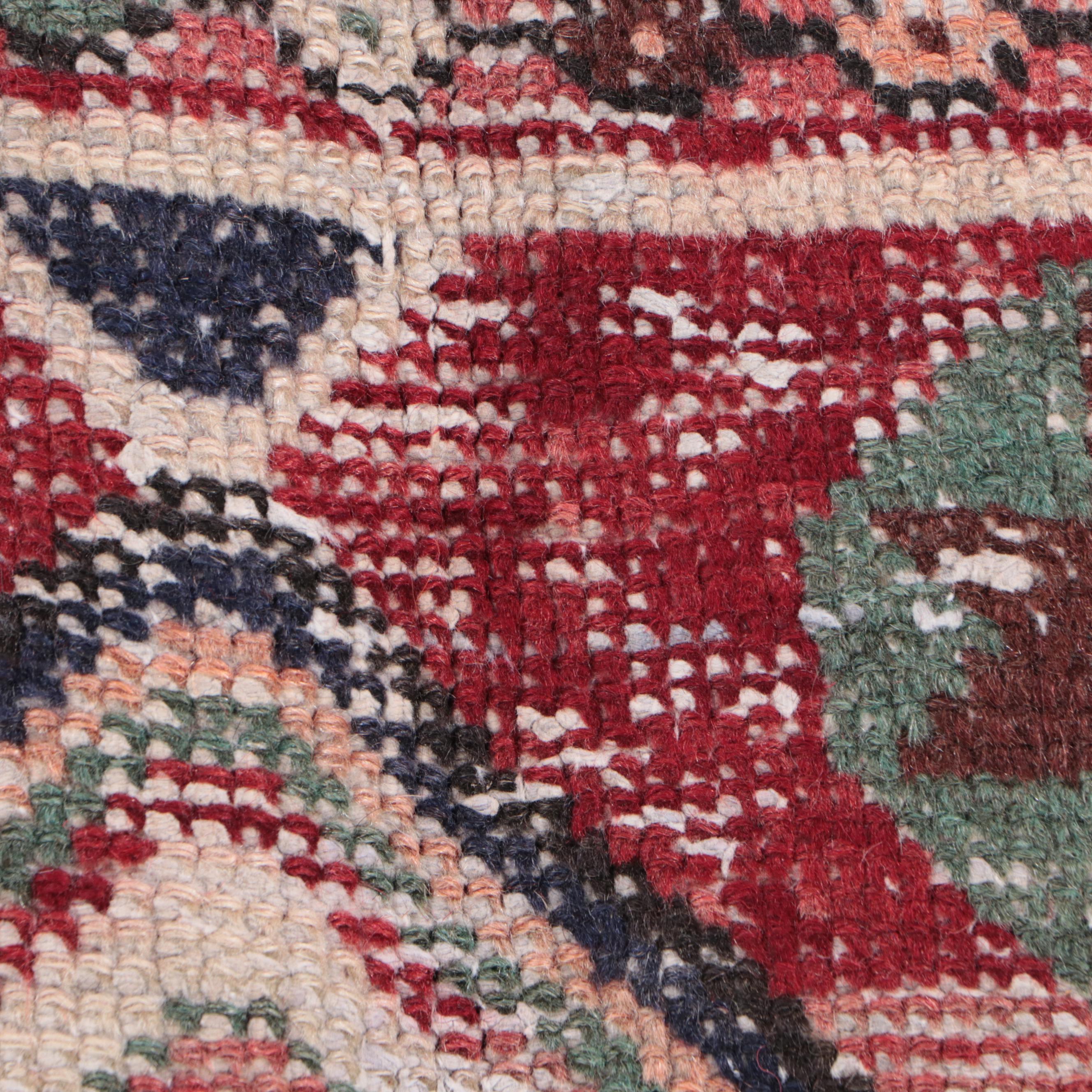 4'3 x 7'3 Hand-Knotted Caucasian Kazak Area Rug