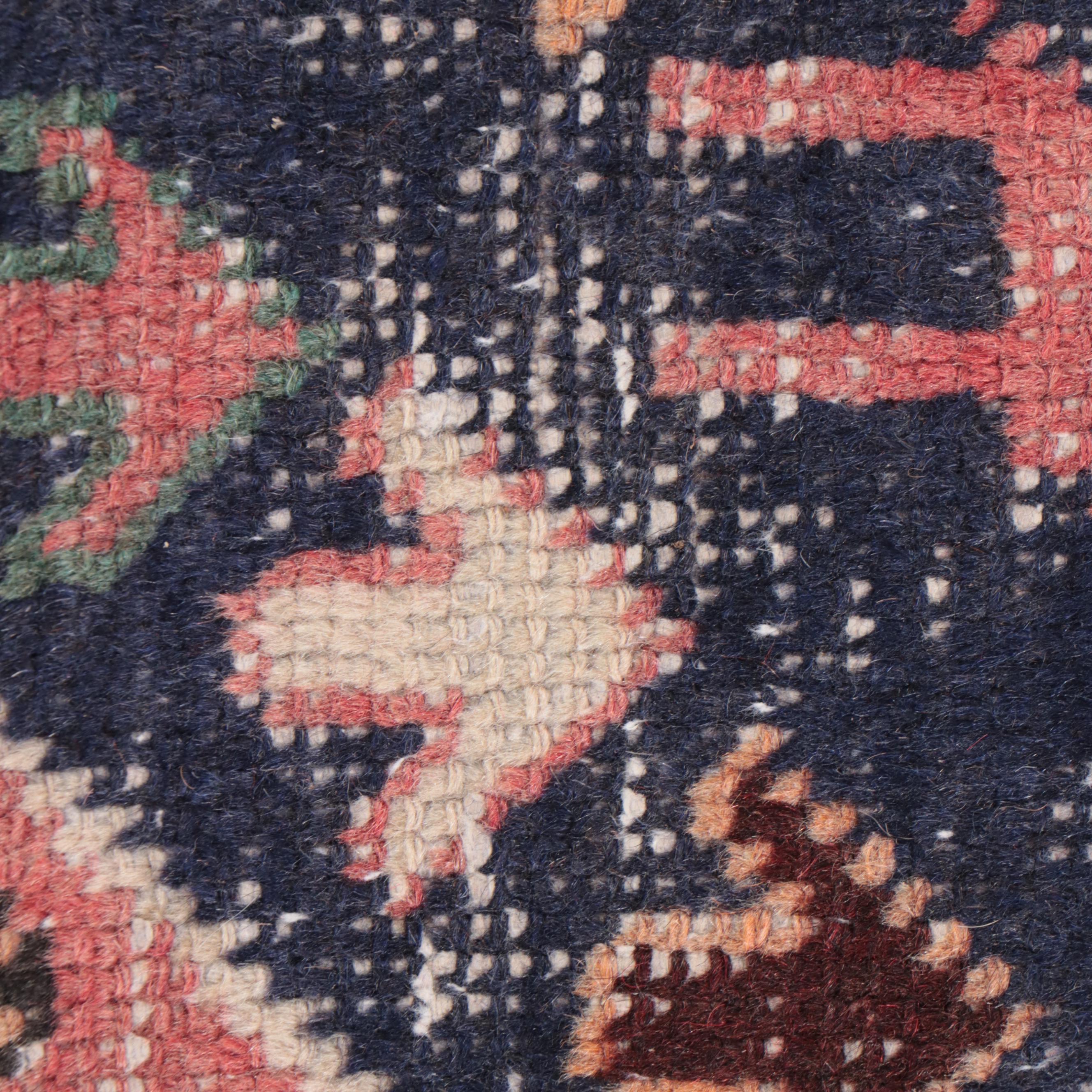 4'3 x 7'3 Hand-Knotted Caucasian Kazak Area Rug