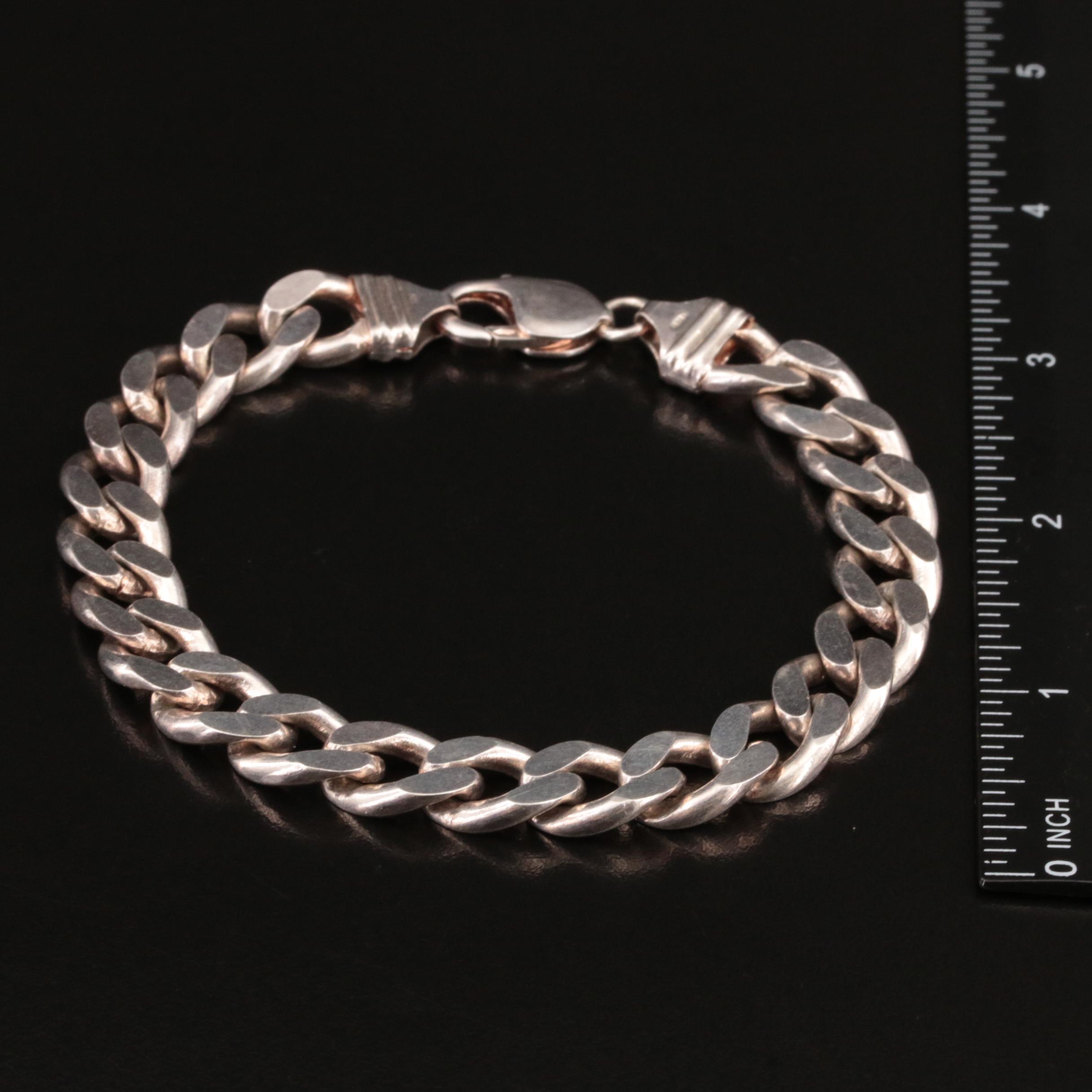 Italian Sterling Curb Link Bracelet