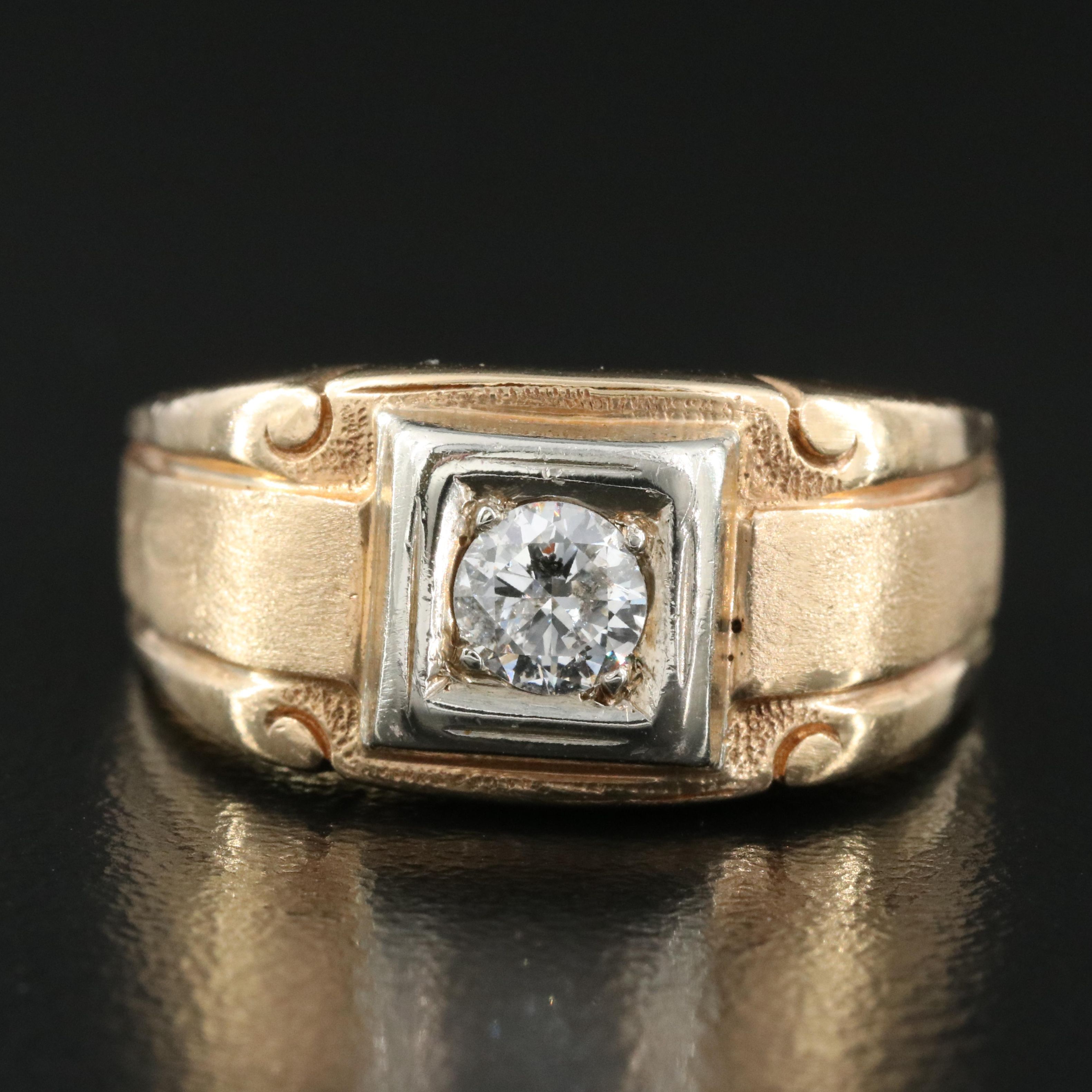 14K 0.30 CT Diamond Ring