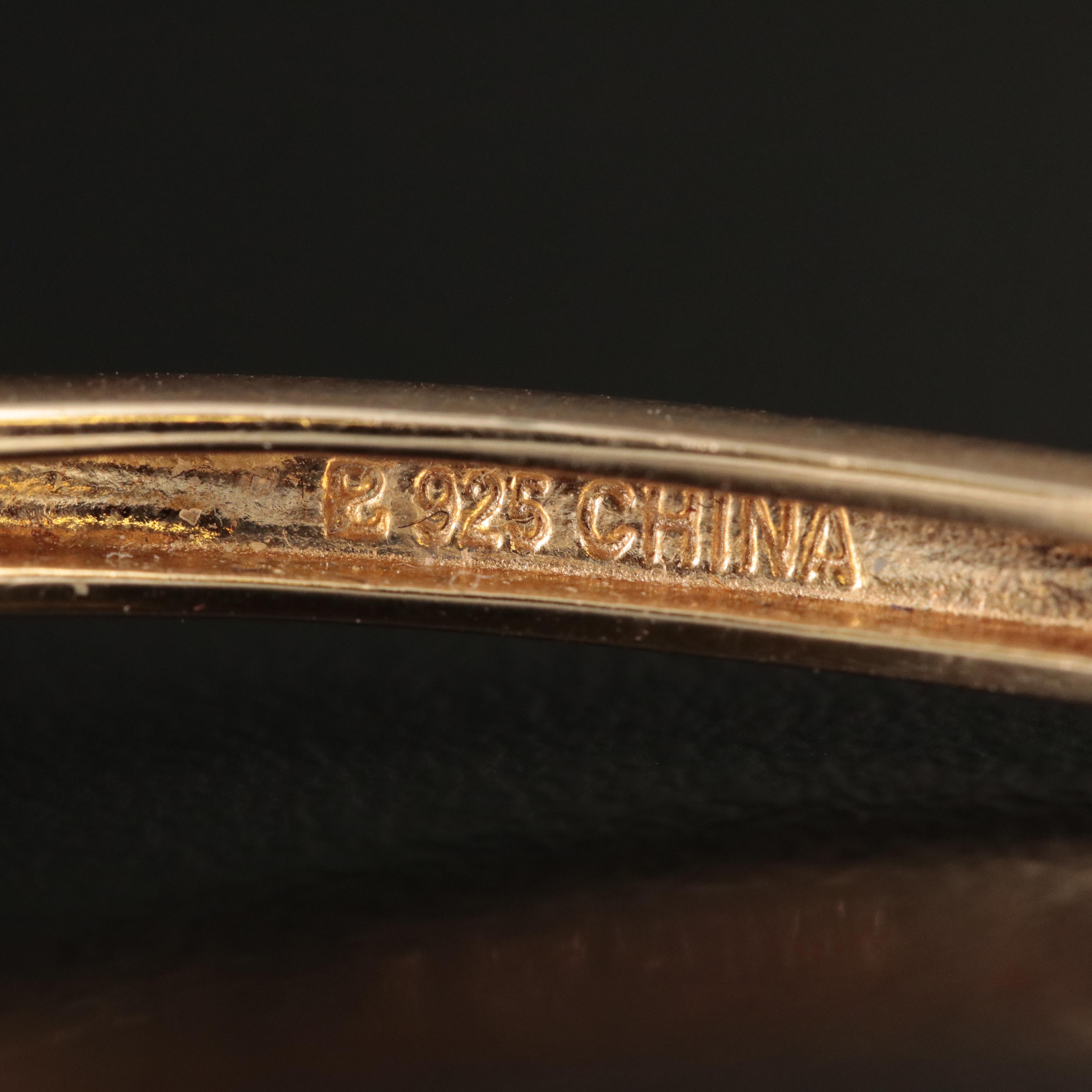 Sterling Hinged Bangle Including Amethyst, Topaz and Citrine