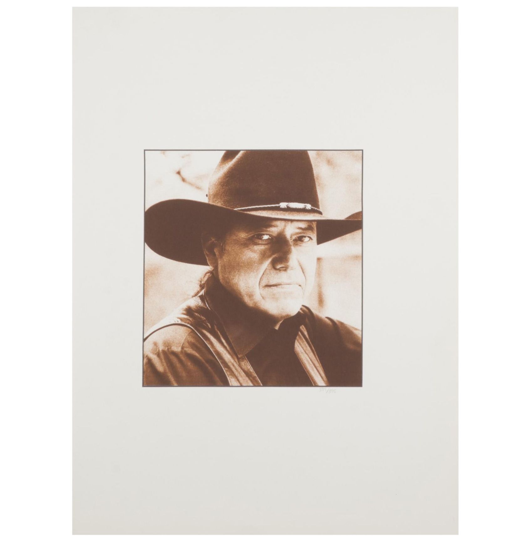 John Nieto Serigraph of Artist's Portrait, 1996