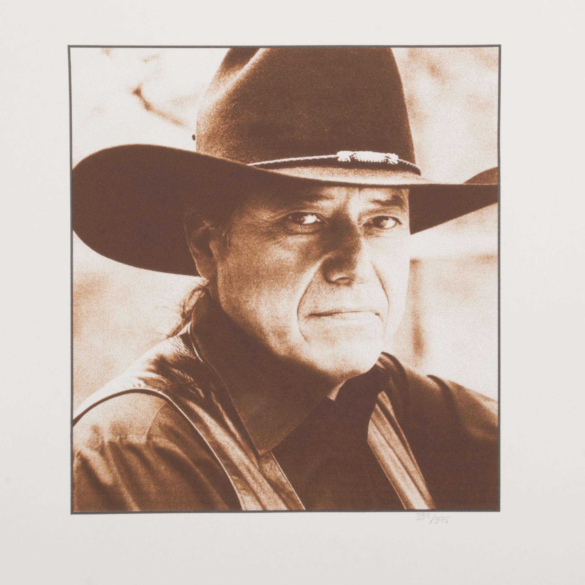 John Nieto Serigraph of Artist's Portrait, 1996