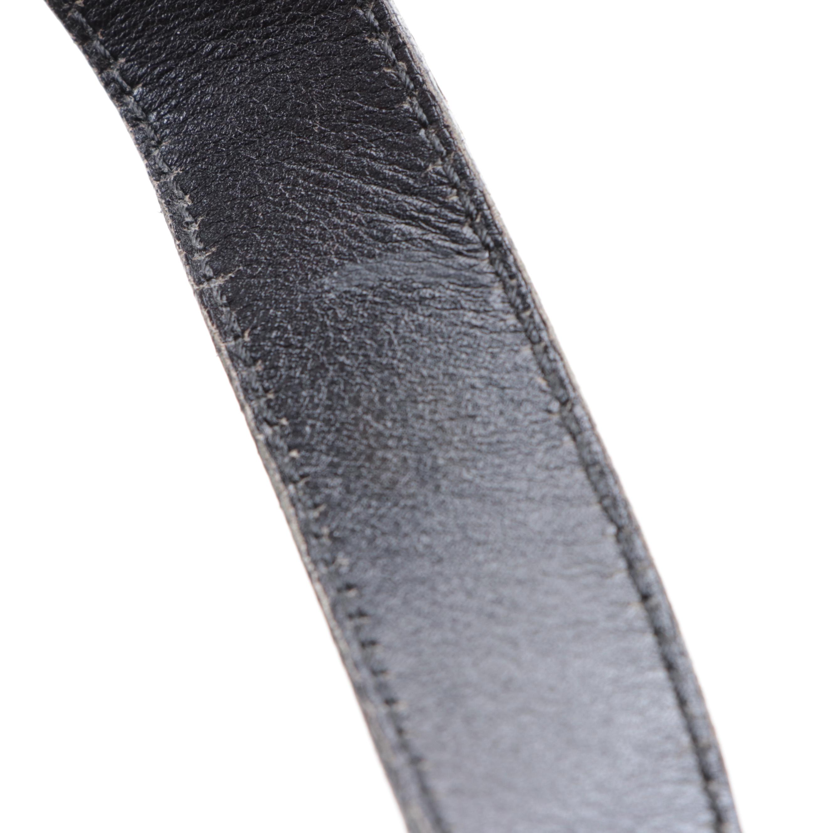 Fendi Large Shoulder Tote in Black Nylon Gabardine with Leather Trim