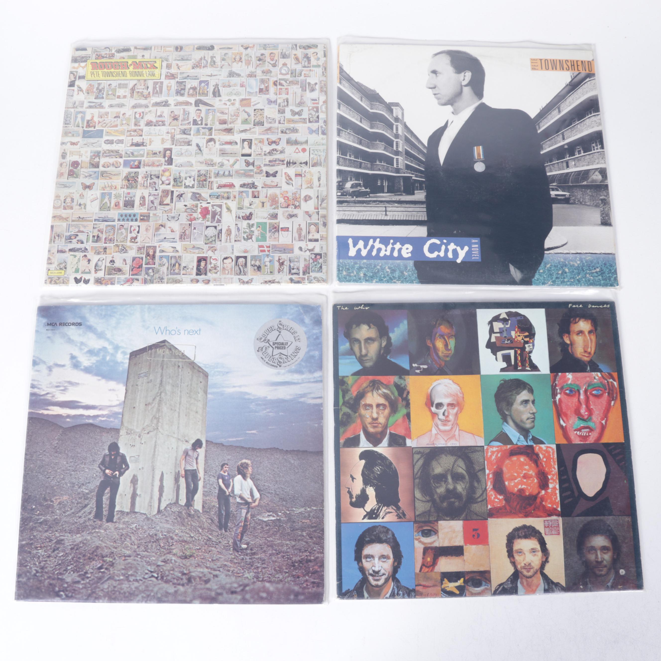 60s, 70s, and 80s Classic Rock Vinyl Records Featuring David Bowie