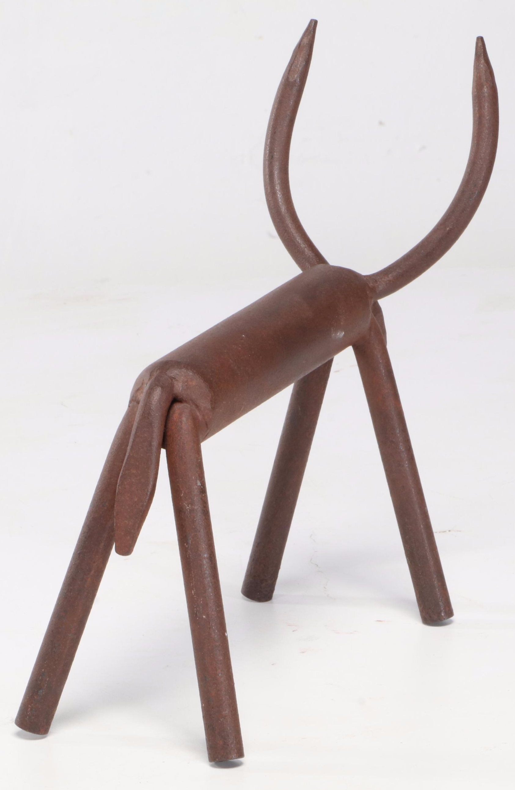 Marble and Resin Table Lamp With Patinated Metal Plate and Metal Figurine