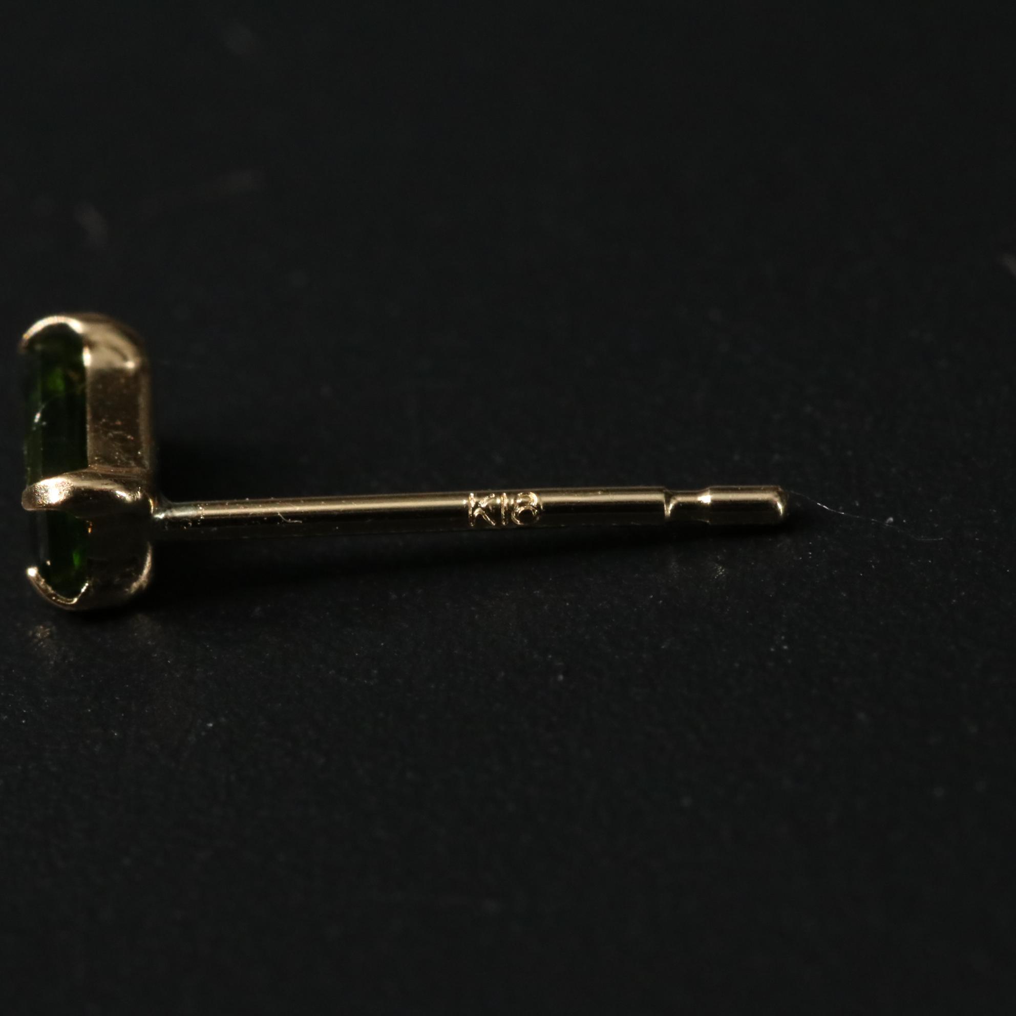 18K 0.30 CTW Diopside Earrings