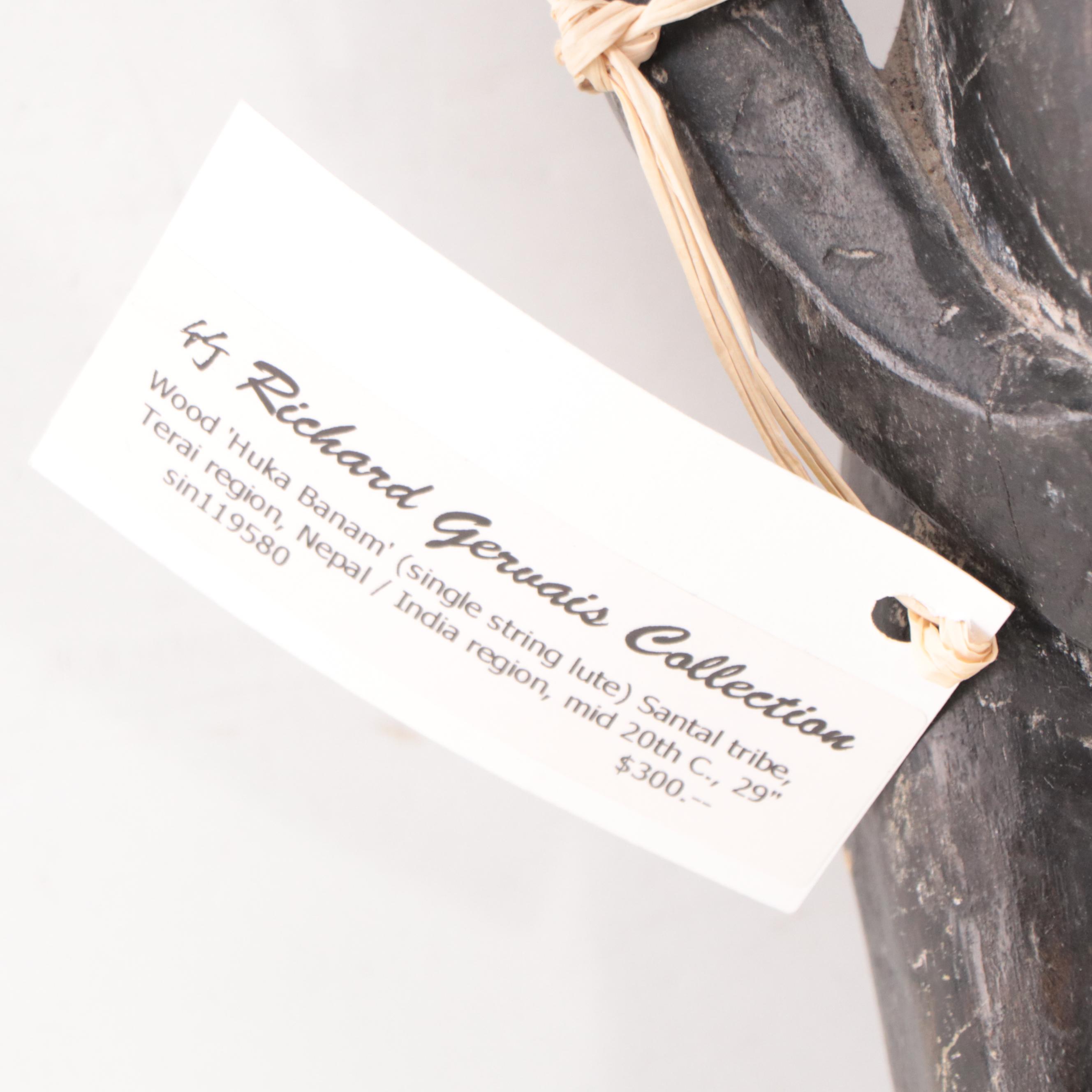 Handcarved Huka Banam Wood Figure, Mid-20th Century