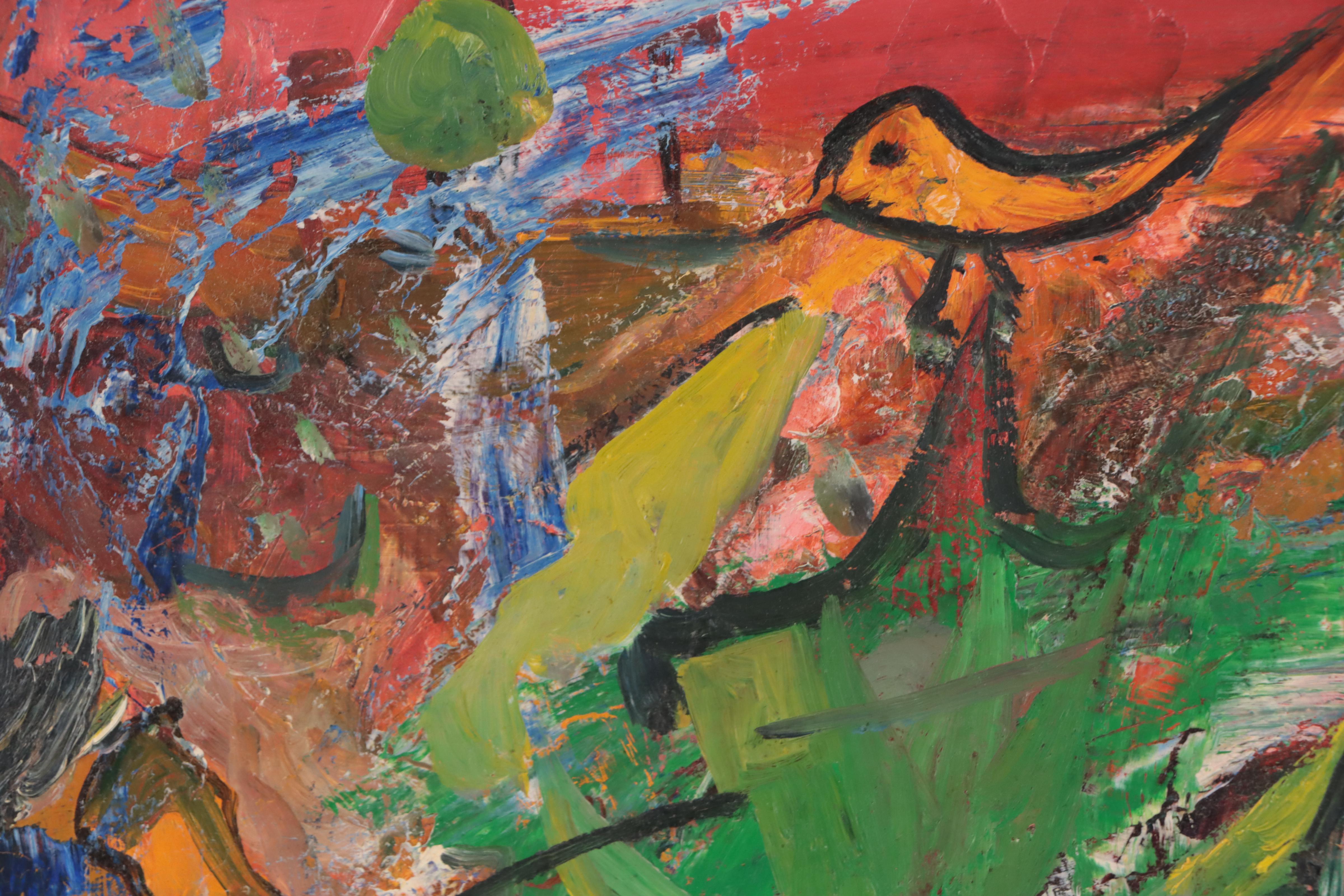 Chuck Barr Abstract Oil Painting