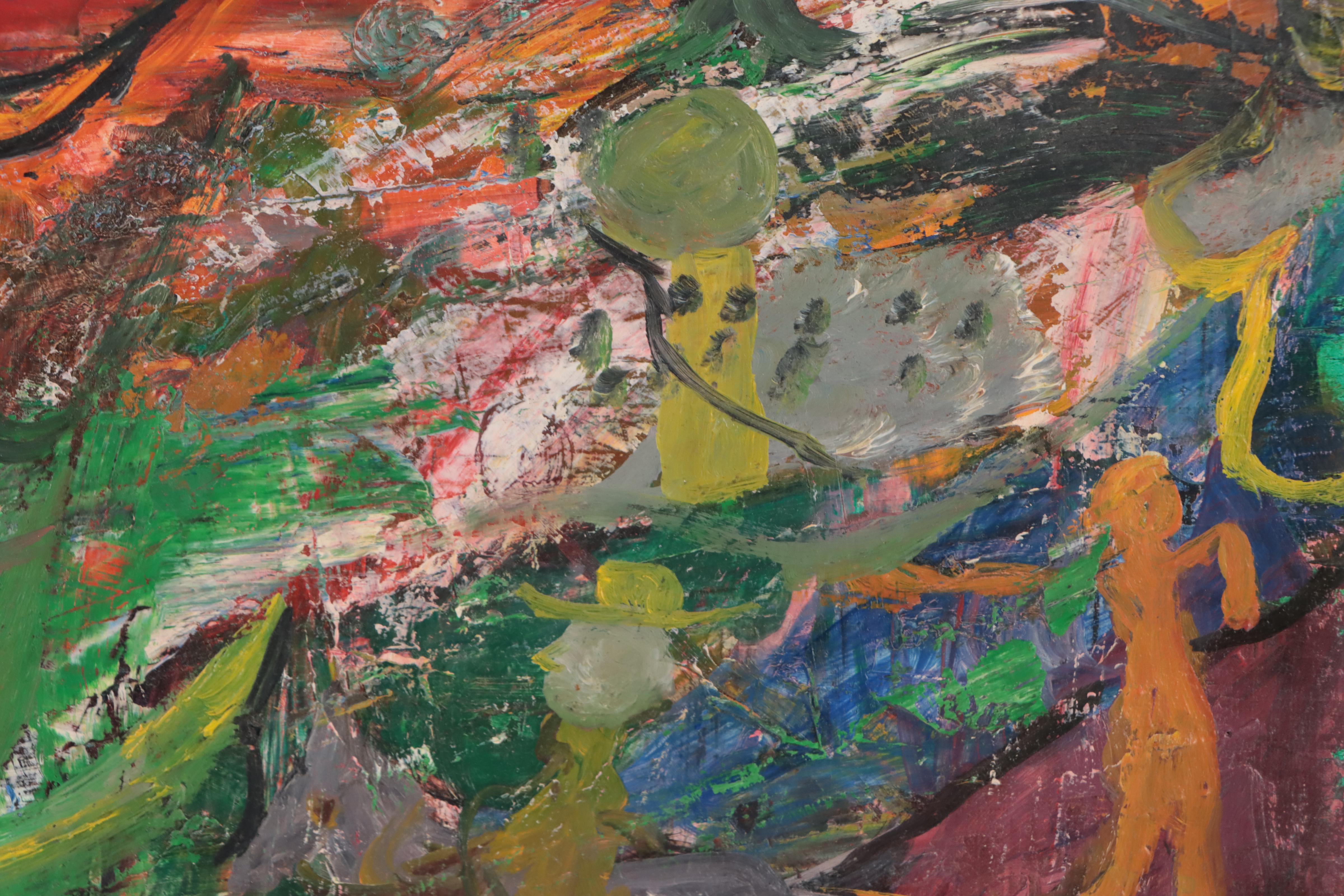 Chuck Barr Abstract Oil Painting