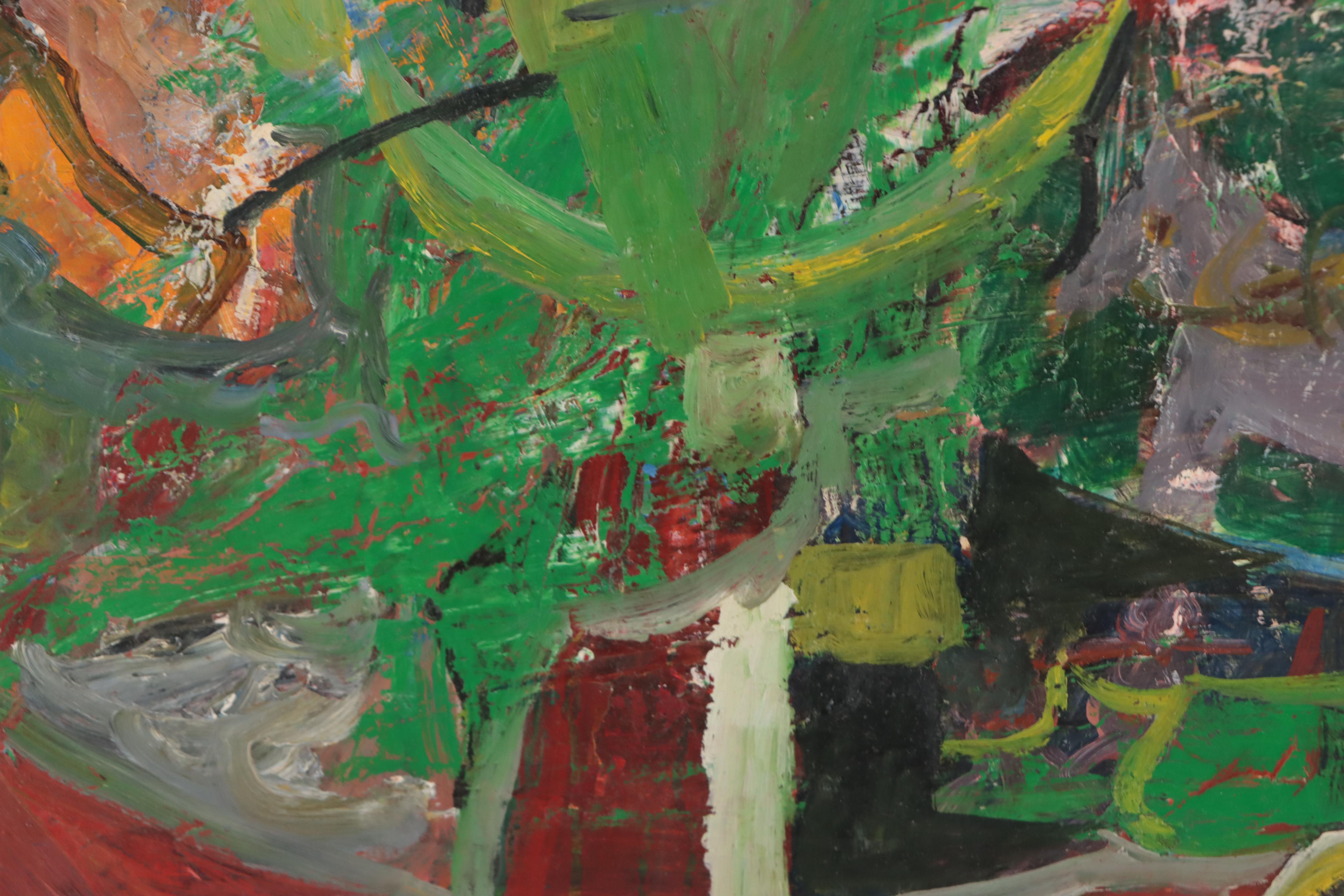 Chuck Barr Abstract Oil Painting