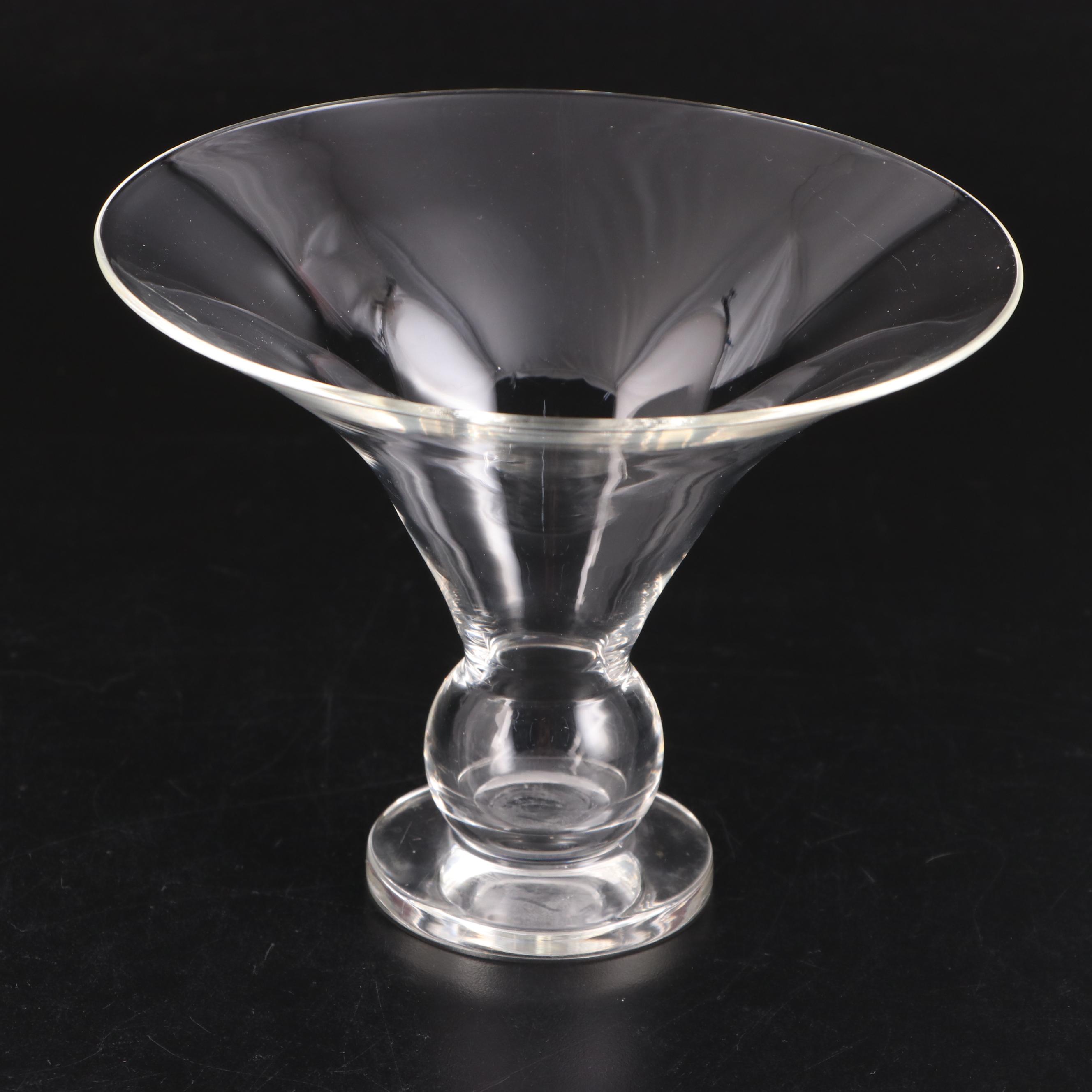 Frederick Carder for Steuben Glass Bowl and Sidney Waugh "Heritage" Compote