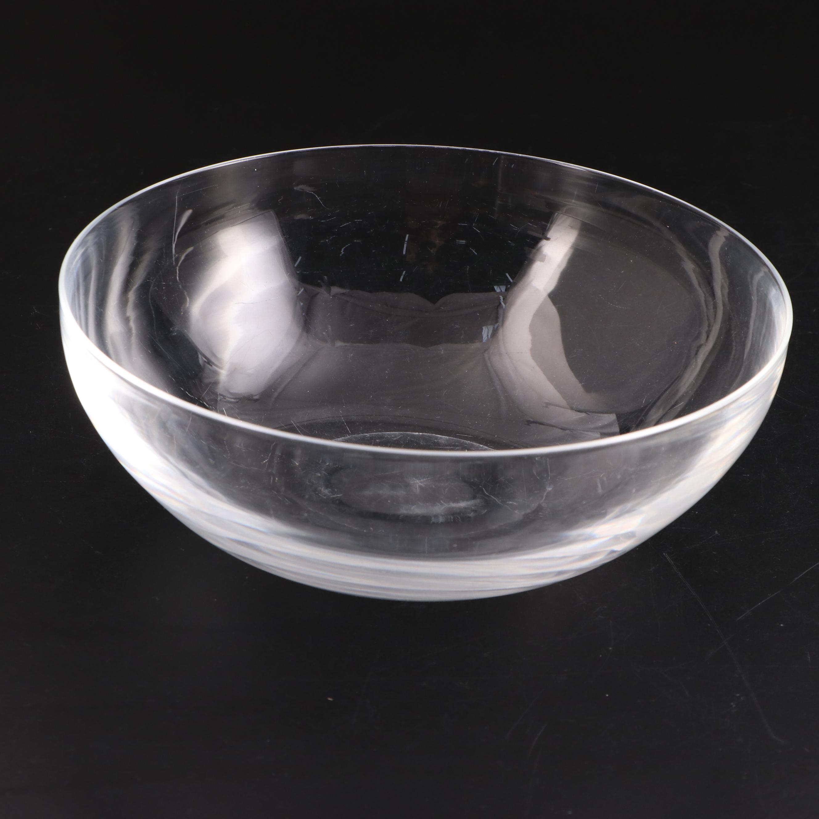 Frederick Carder for Steuben Glass Bowl and Sidney Waugh "Heritage" Compote