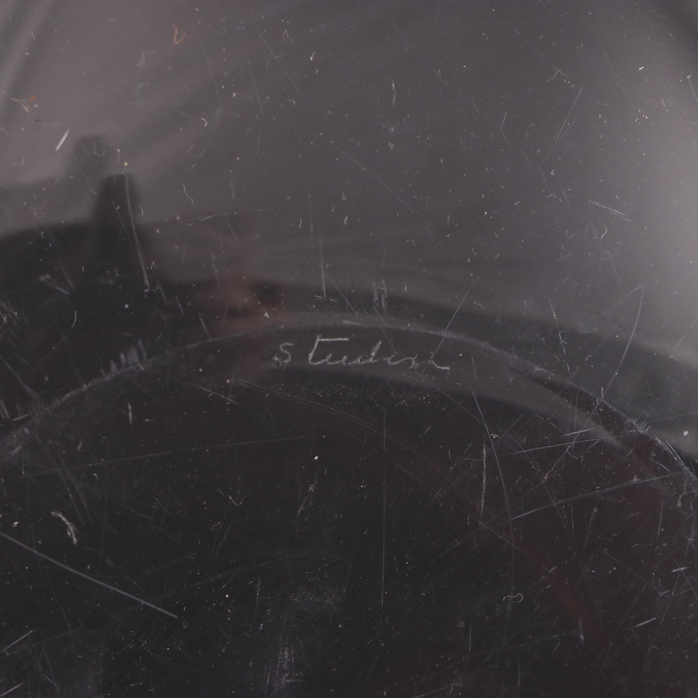 Frederick Carder for Steuben Glass Bowl and Sidney Waugh "Heritage" Compote