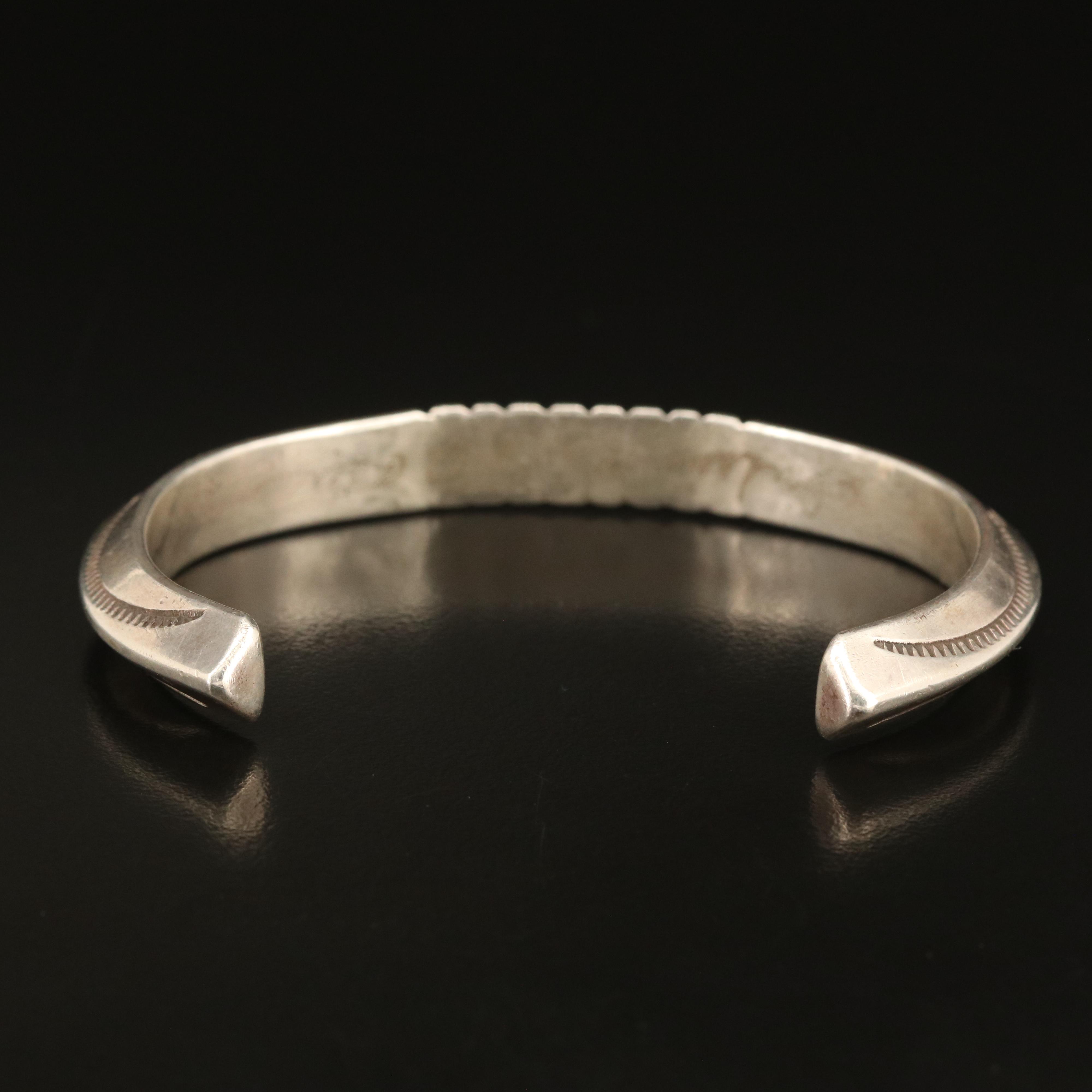 Southwestern Sterling Knife-Edge Cuff