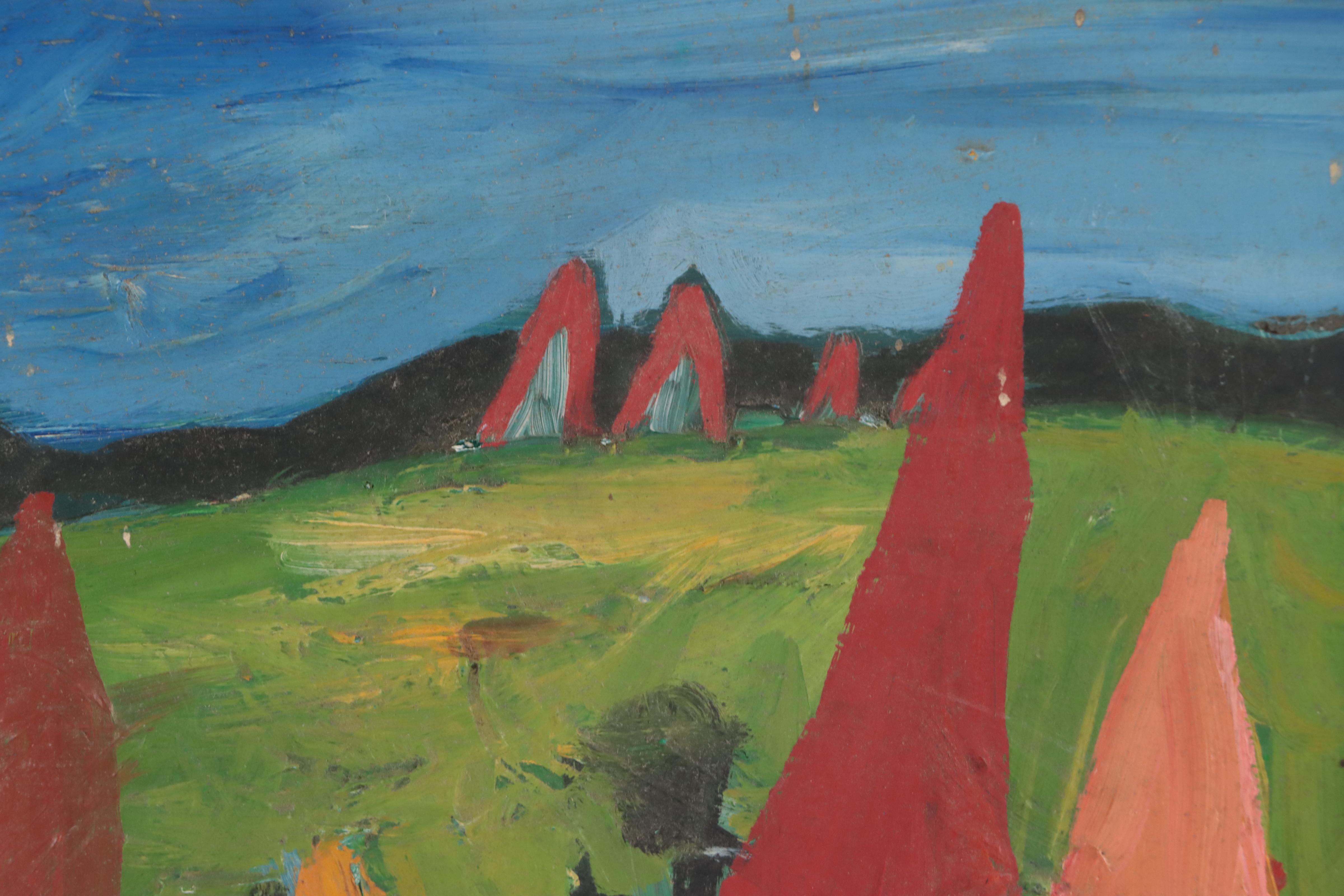 Chuck Barr Abstract Oil Painting