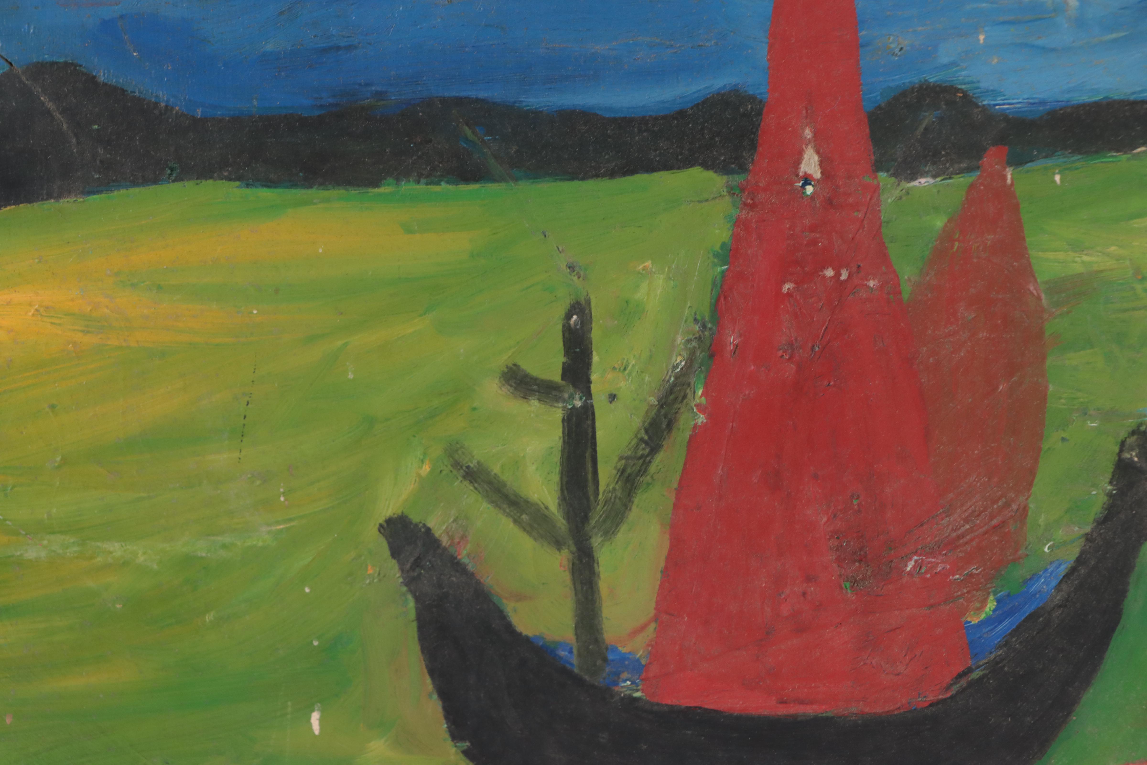 Chuck Barr Abstract Oil Painting